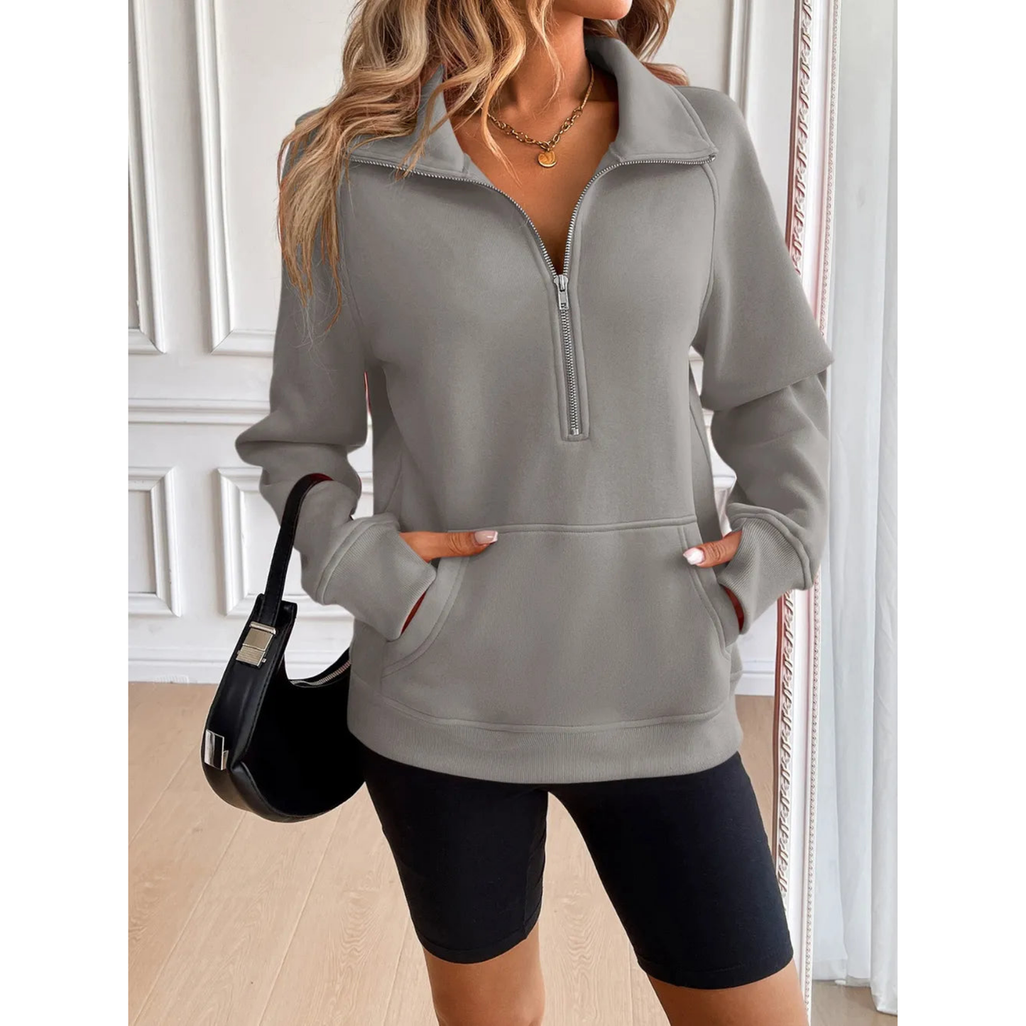 Cozy Quarter-Zip Sweatshirt