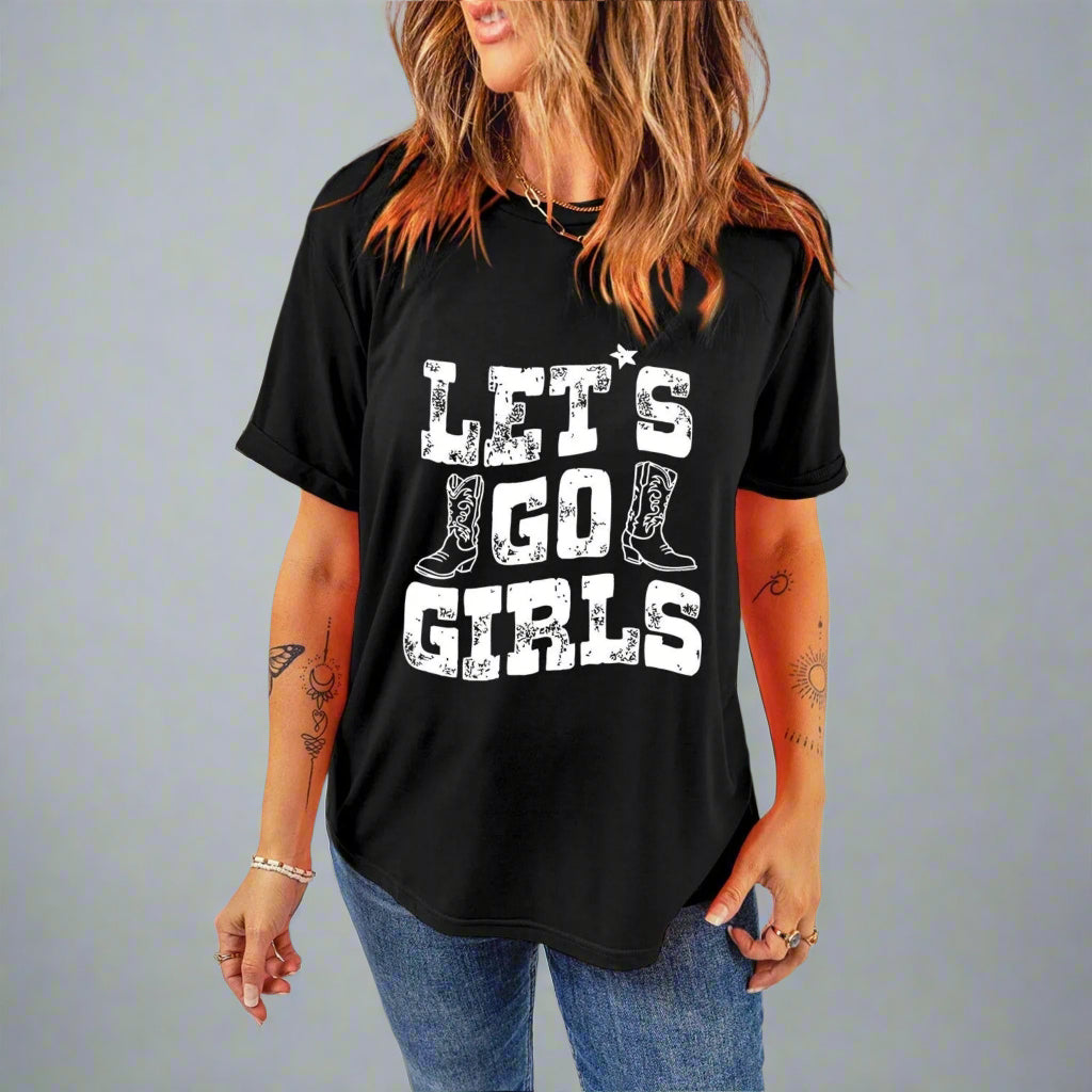 The Rodeo Luxe Tee – “Let’s Go Girls”