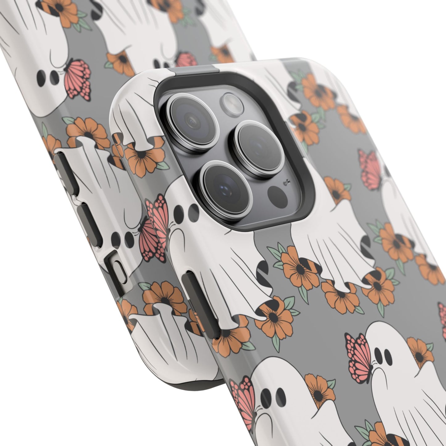 Cute Ghost Floral Phone Case