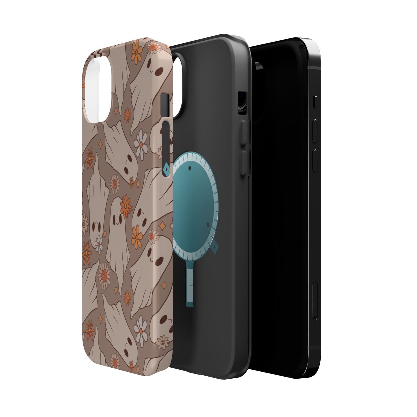 Ghostly Floral Magnetic Phone Cases