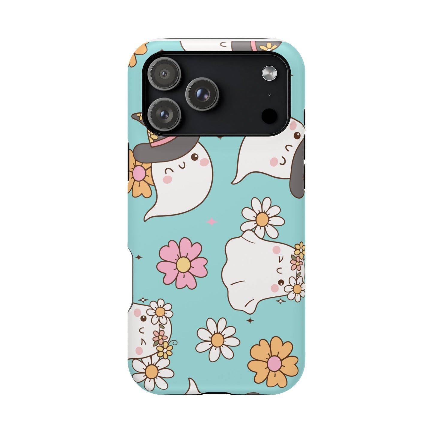 Cute Floral Ghost Magnetic Phone Case