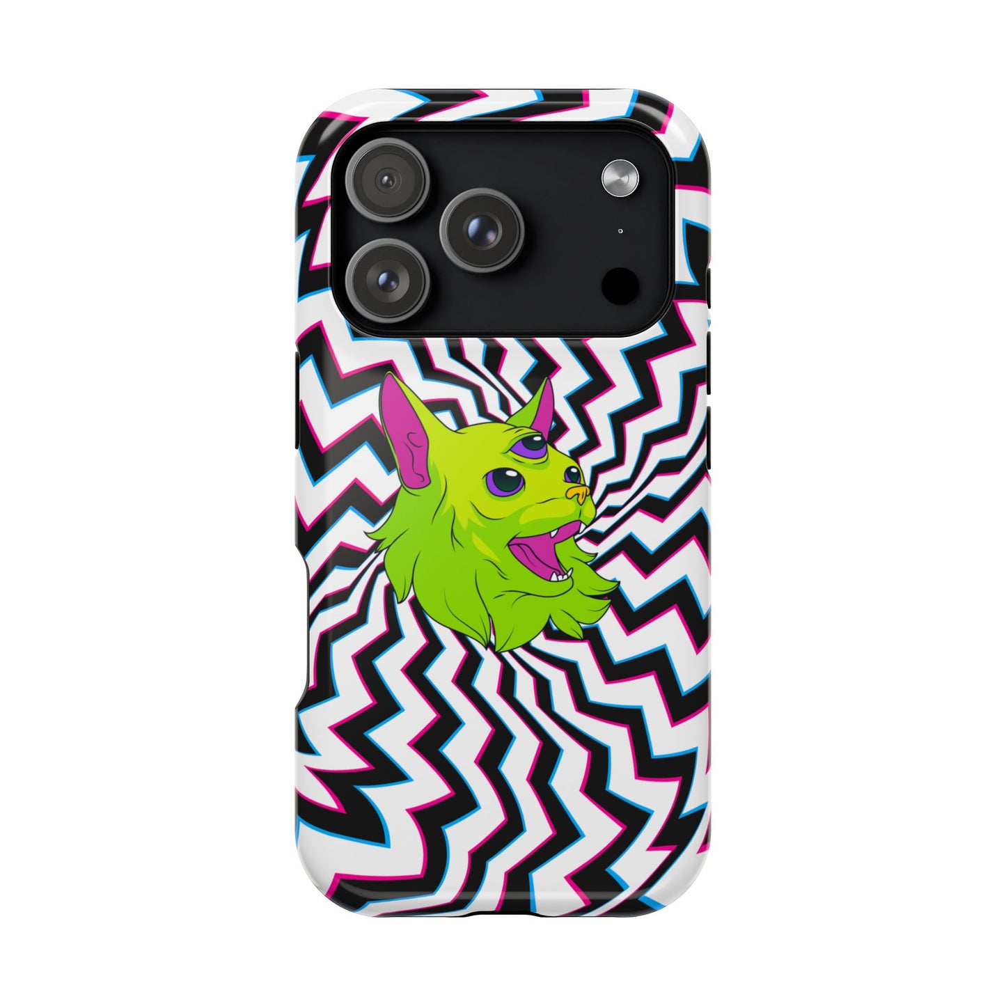 Vibrant Alien Cat Magnetic Phone Cases