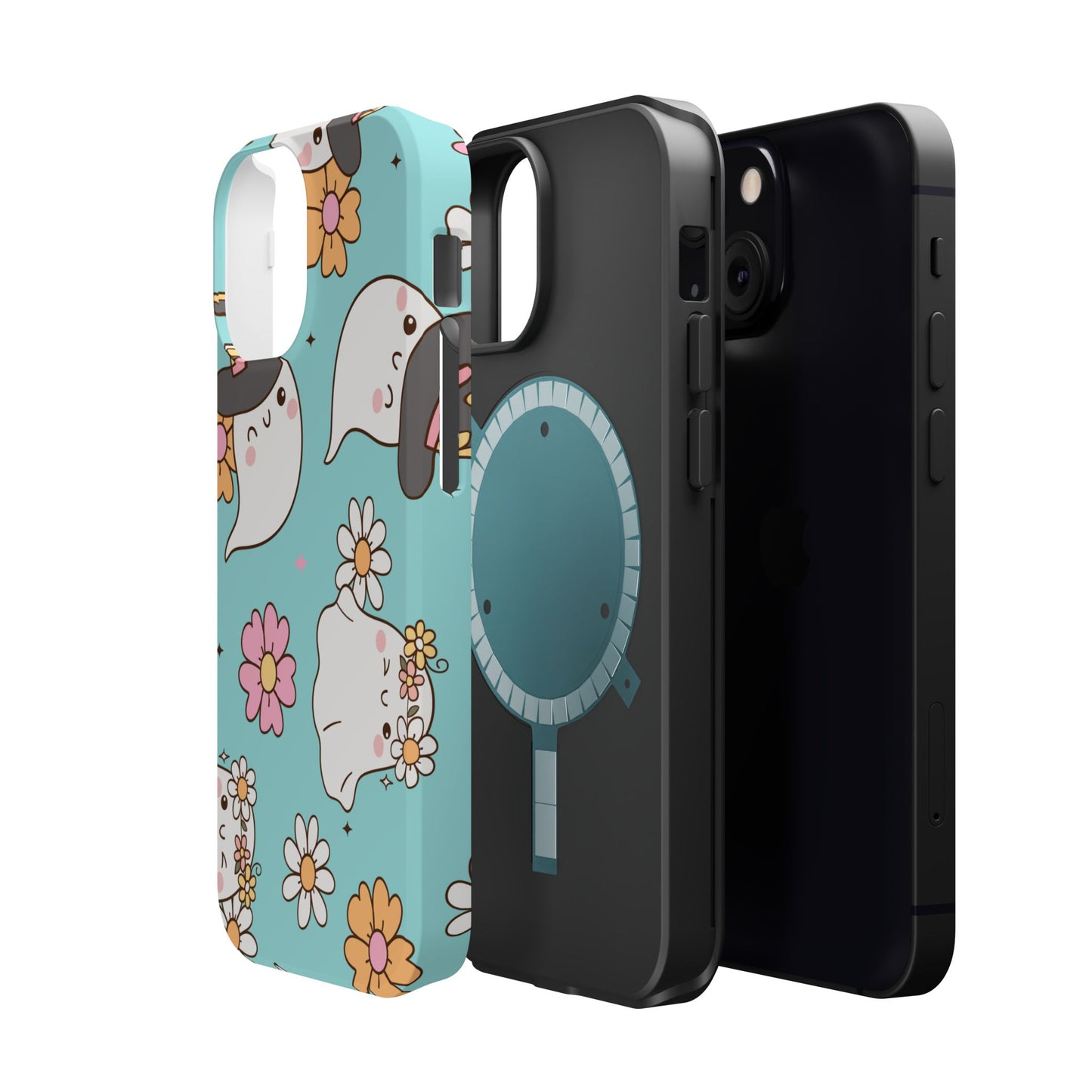 Cute Floral Ghost Magnetic Phone Case