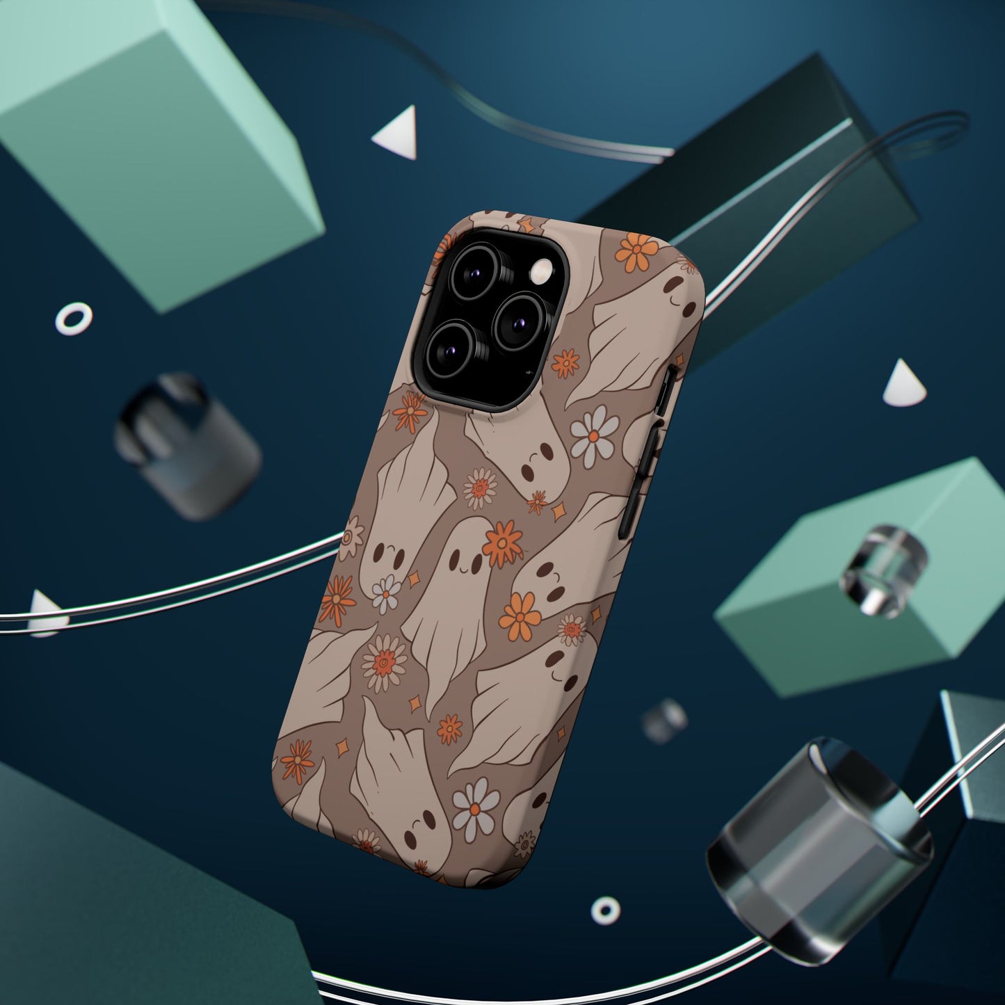 Ghostly Floral Magnetic Phone Cases