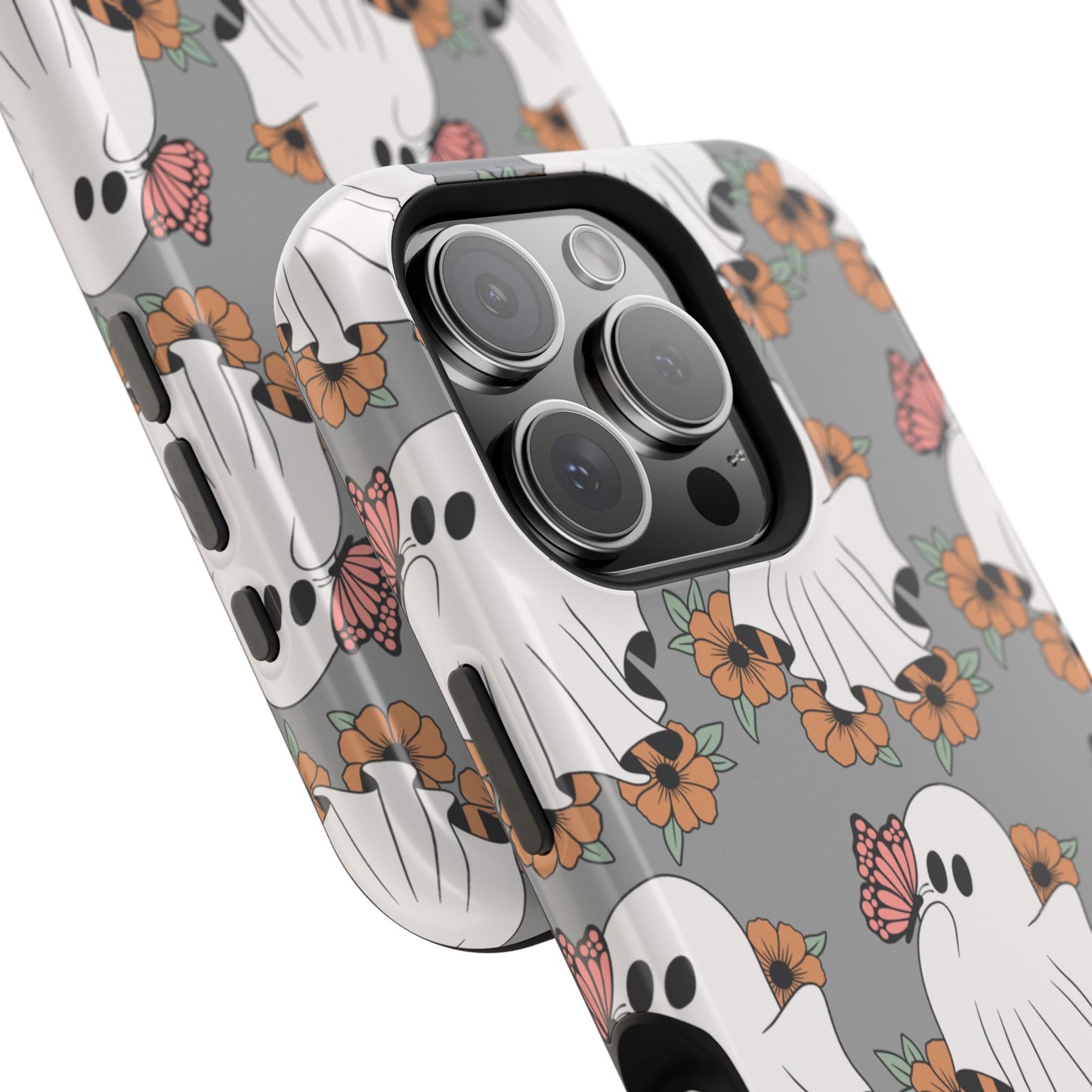 Cute Ghost Floral Phone Case