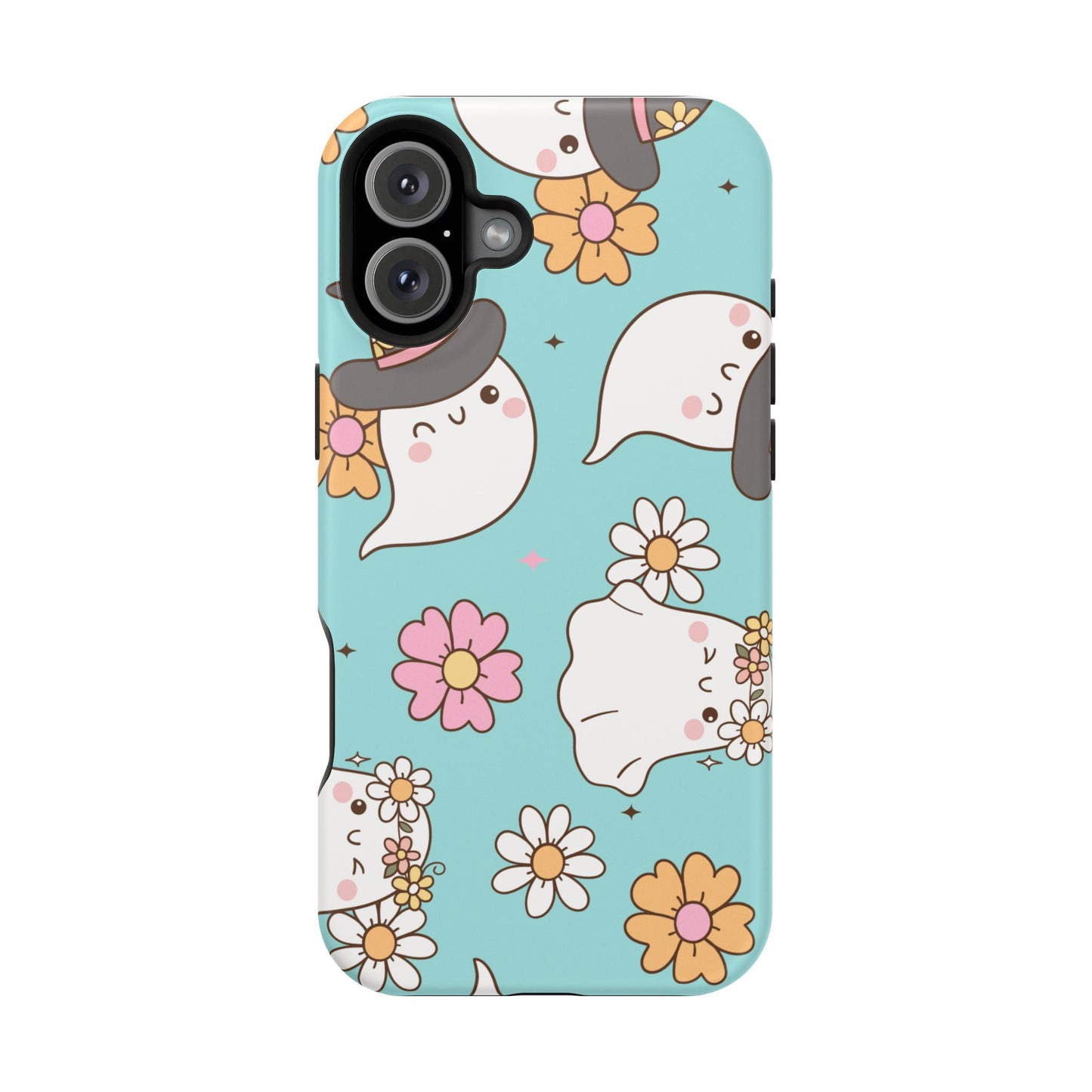 Cute Floral Ghost Magnetic Phone Case
