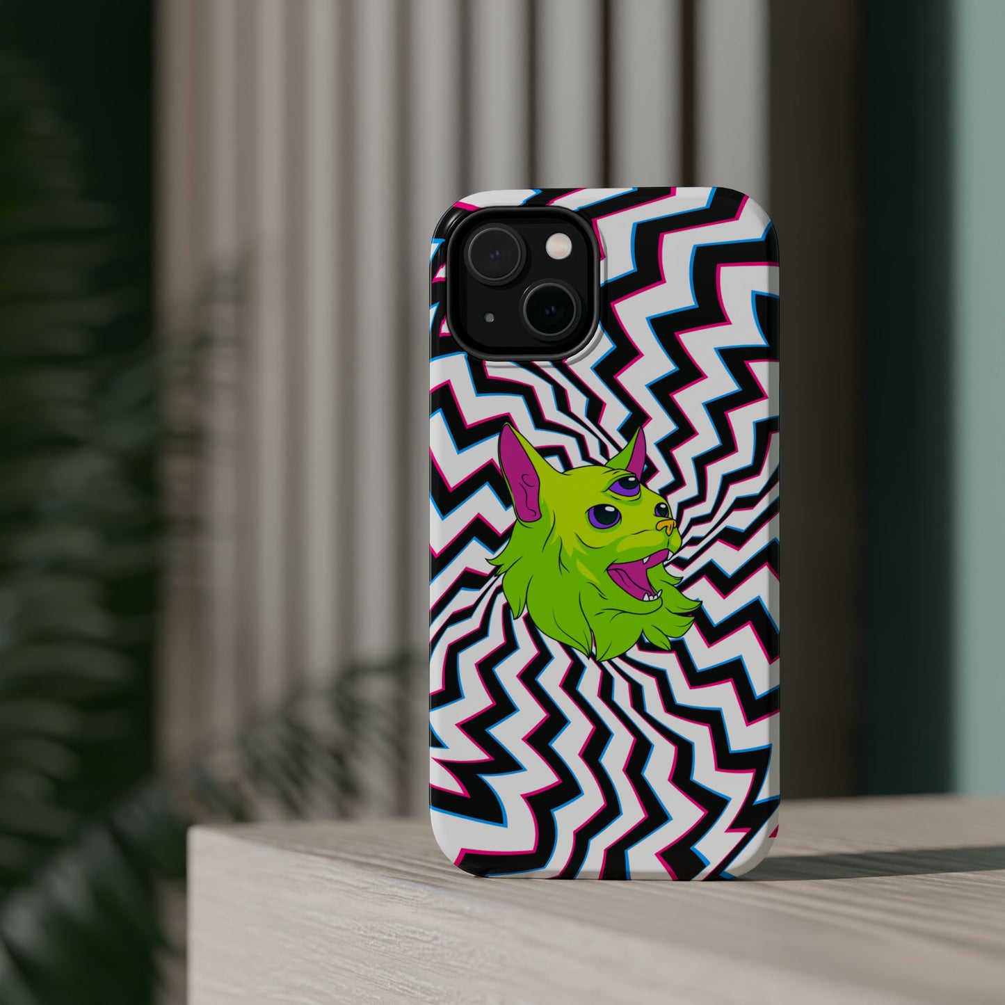 Vibrant Alien Cat Magnetic Phone Cases