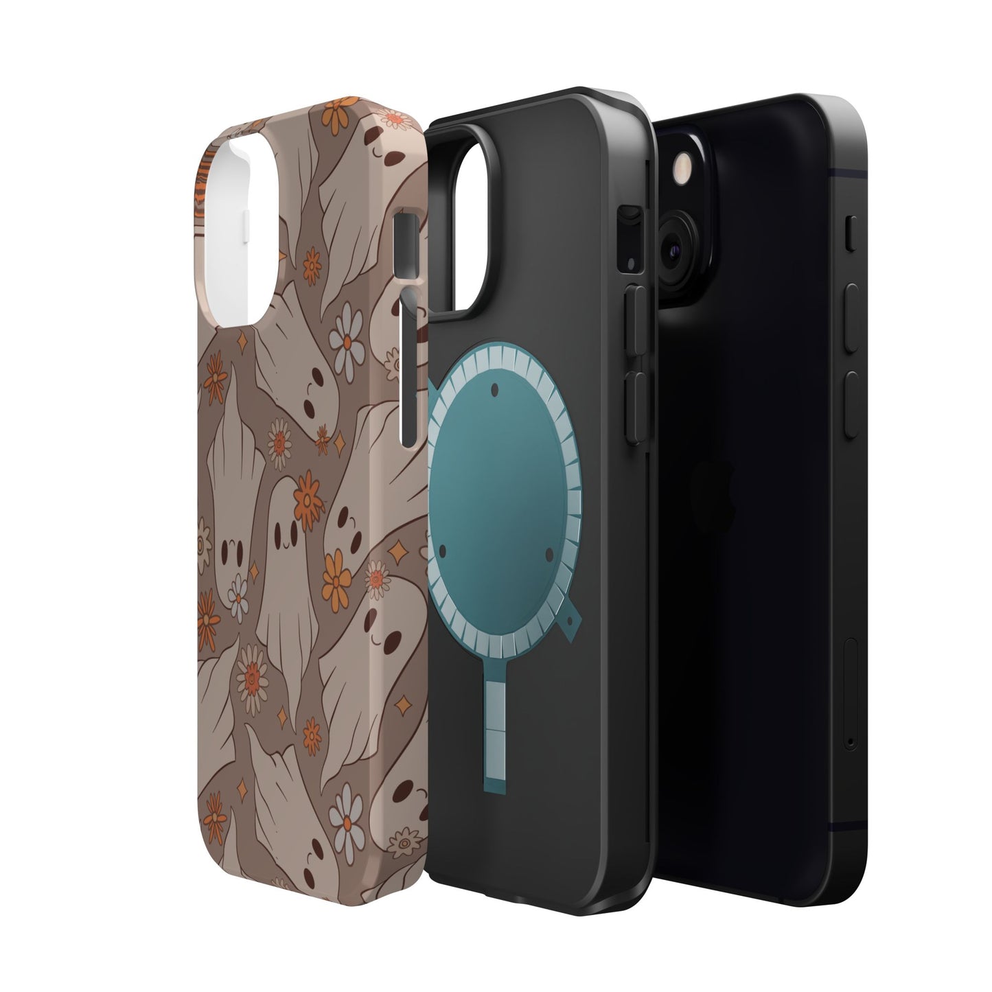 Ghostly Floral Magnetic Phone Cases