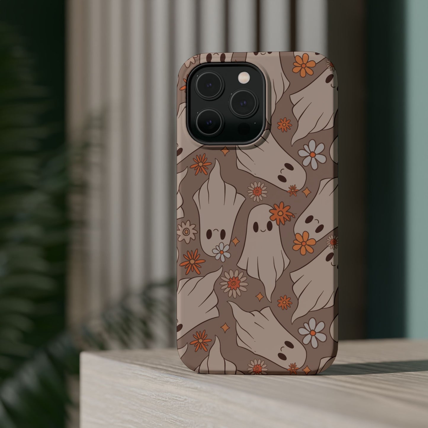 Ghostly Floral Magnetic Phone Cases