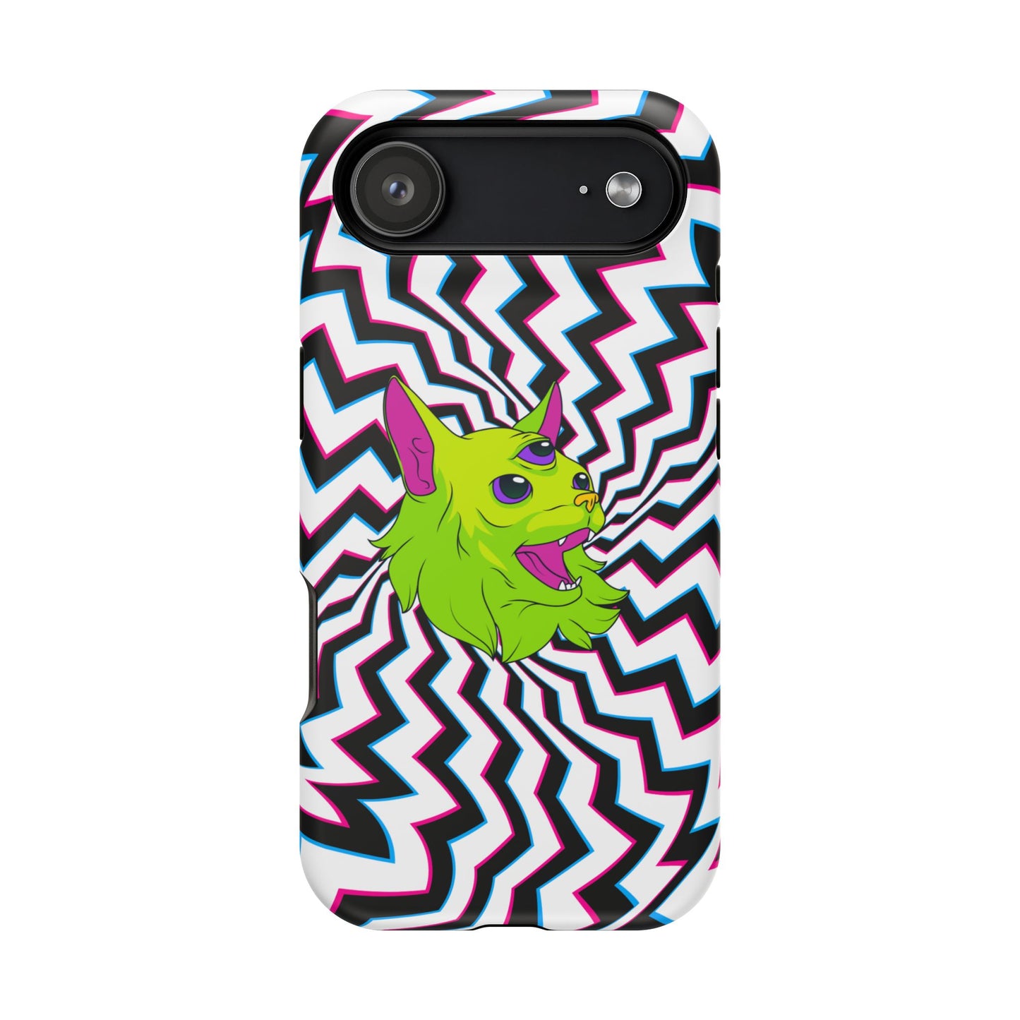 Vibrant Alien Cat Magnetic Phone Cases