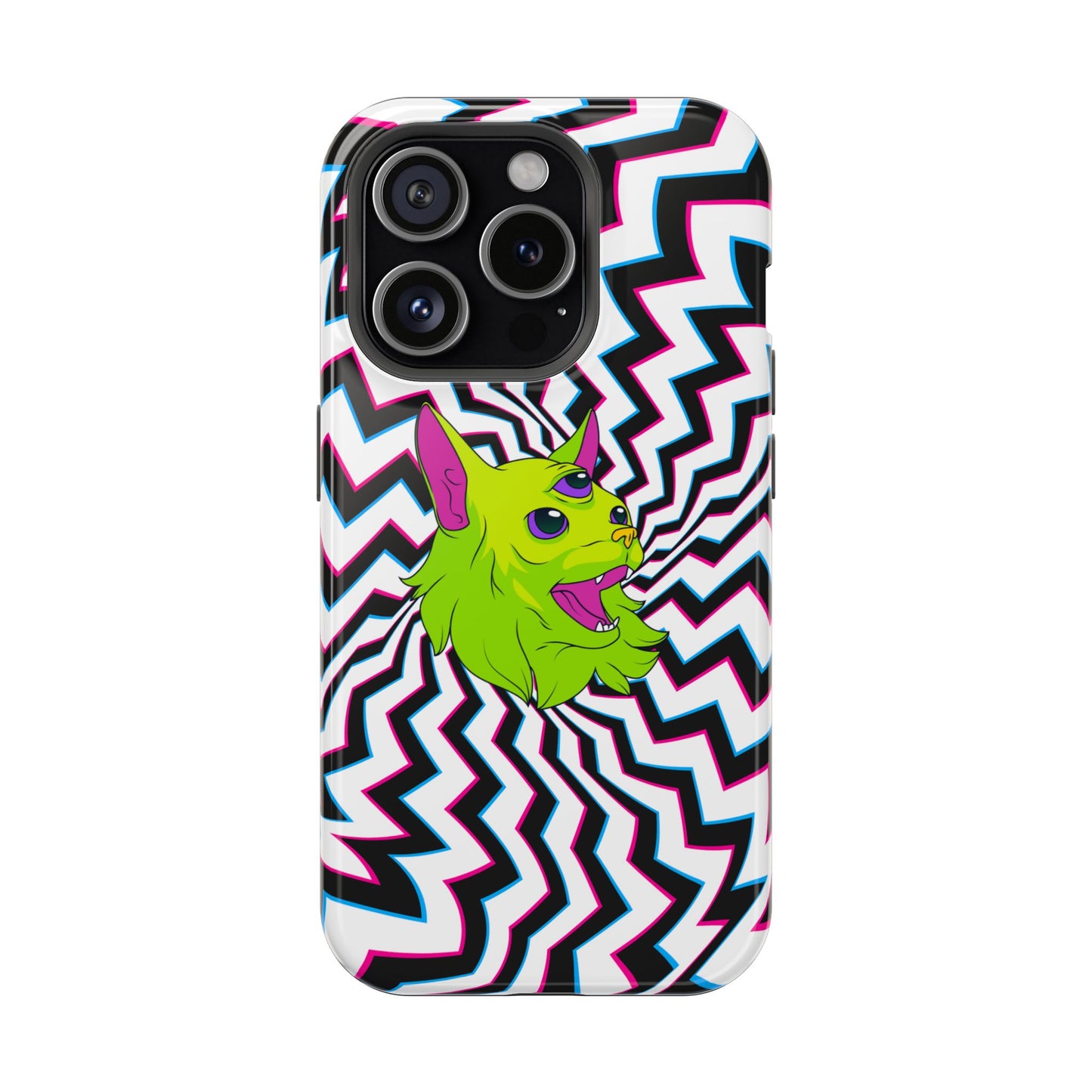 Vibrant Alien Cat Magnetic Phone Cases