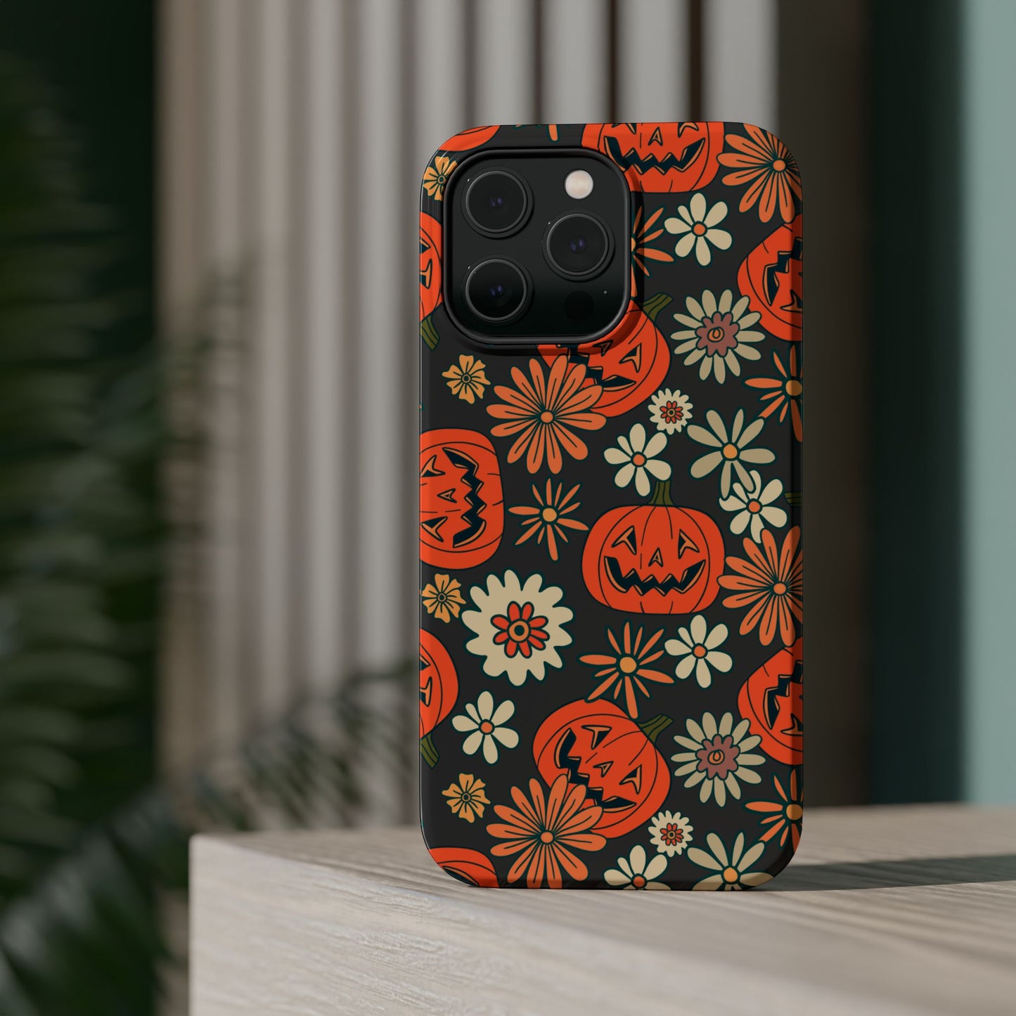 Pumpkin Floral iPhone Case