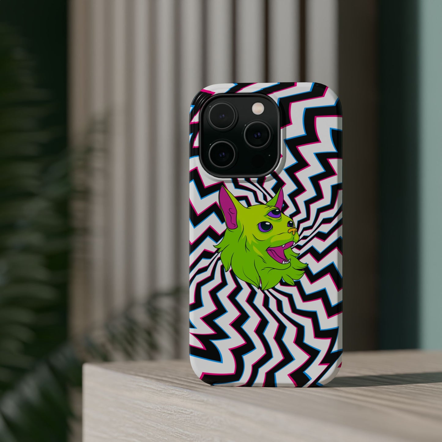 Vibrant Alien Cat Magnetic Phone Cases