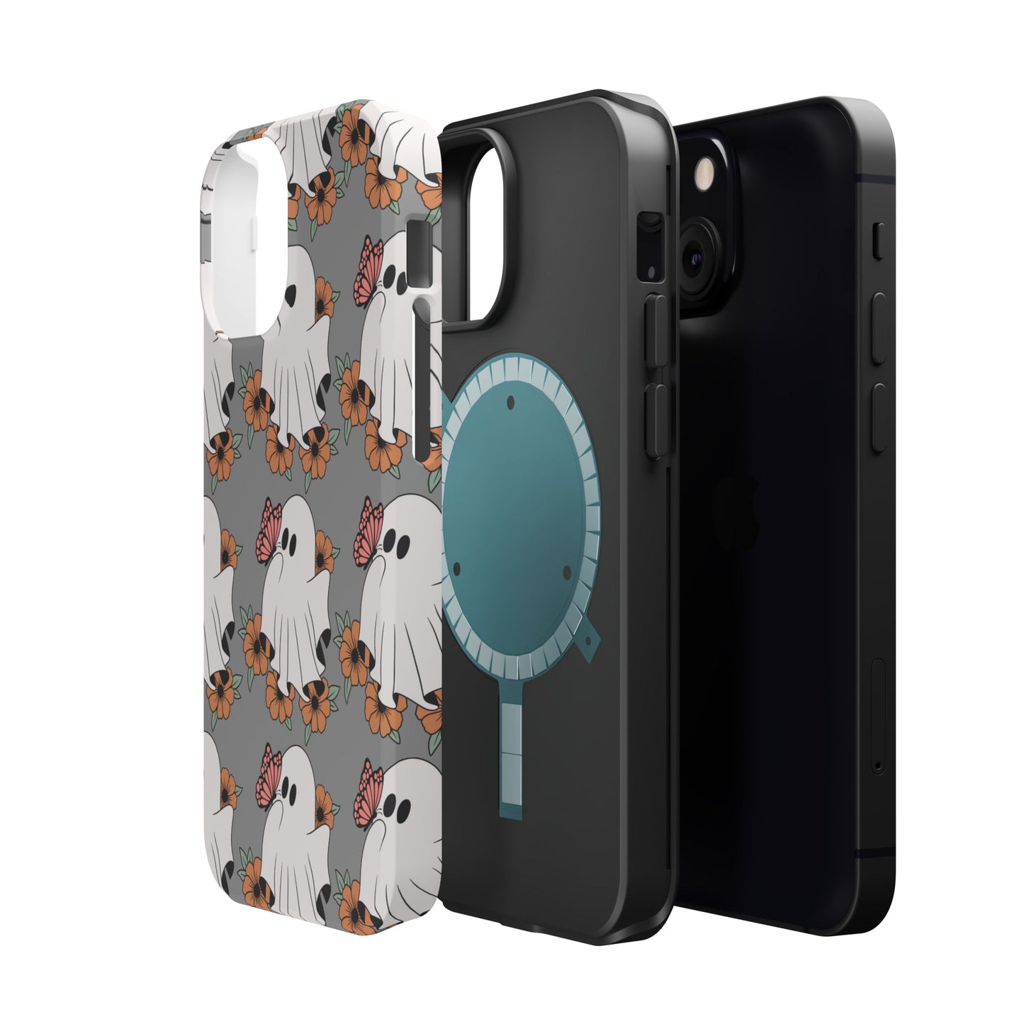Cute Ghost Floral Phone Case