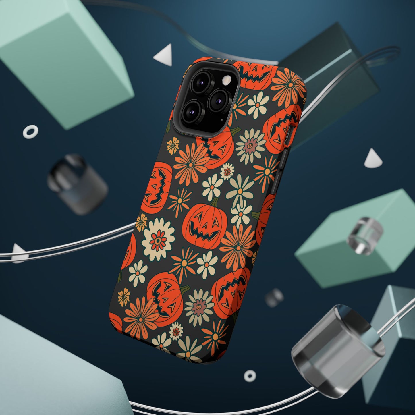 Pumpkin Floral iPhone Case