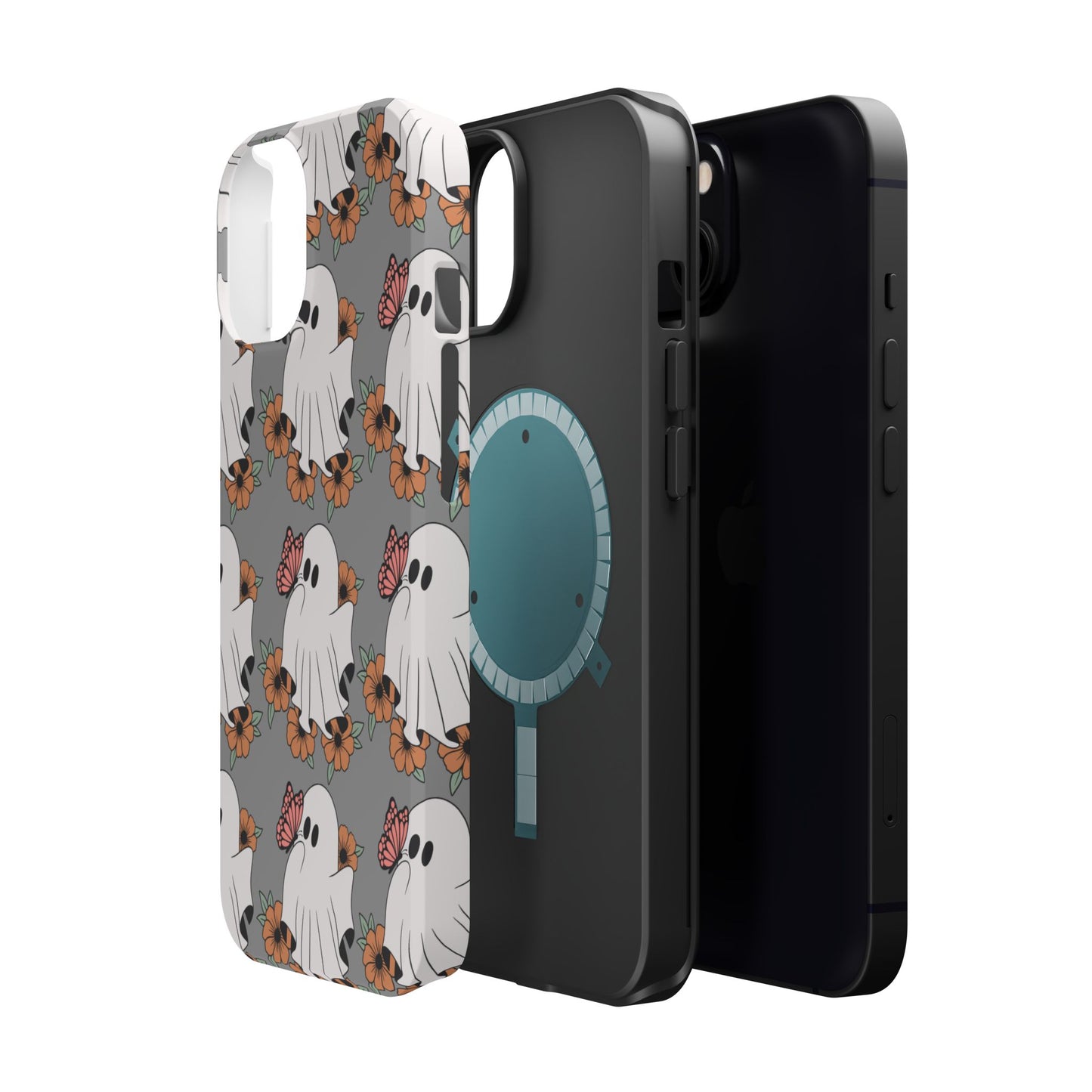 Cute Ghost Floral Phone Case