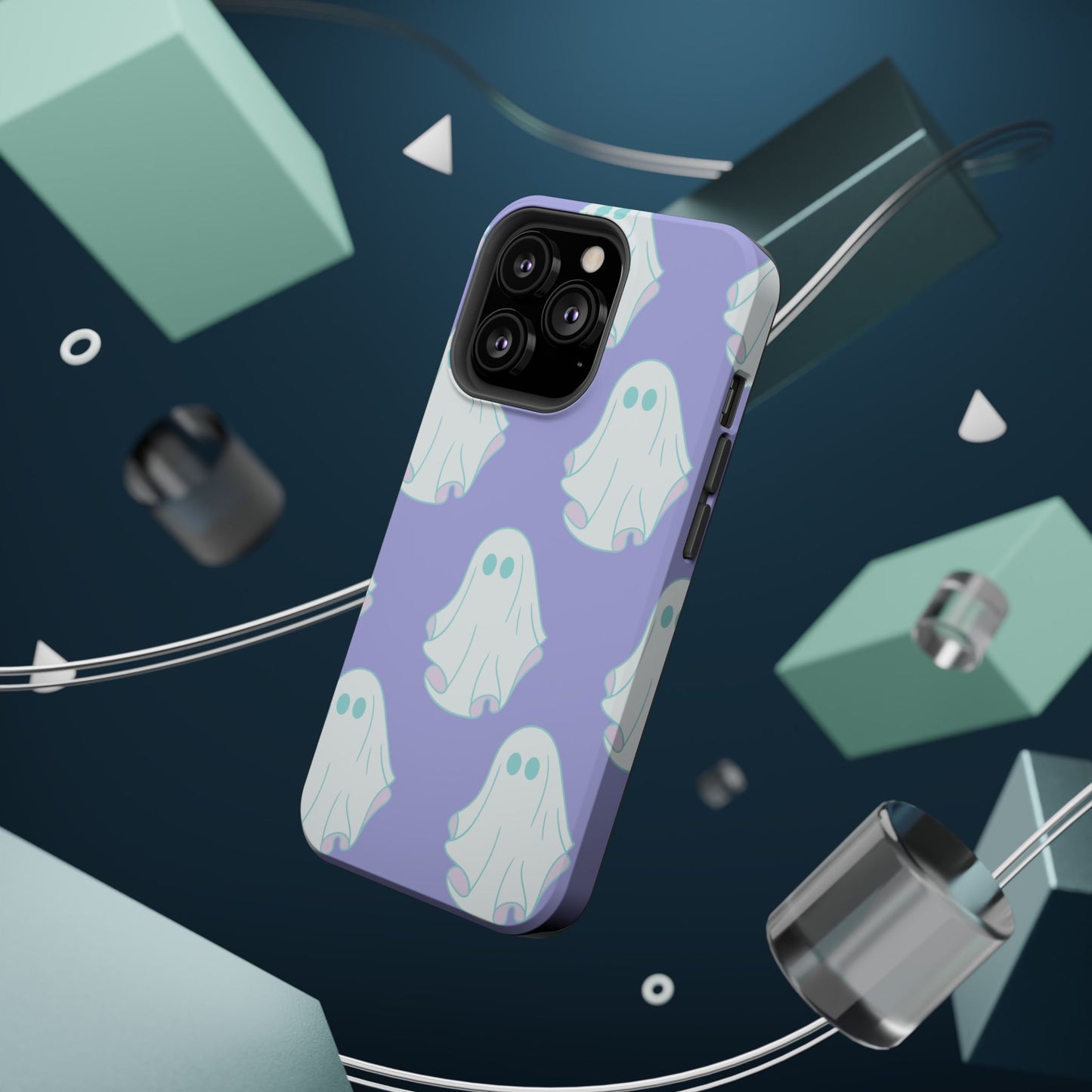 Ghost-Themed Impact-Resistant Phone Case