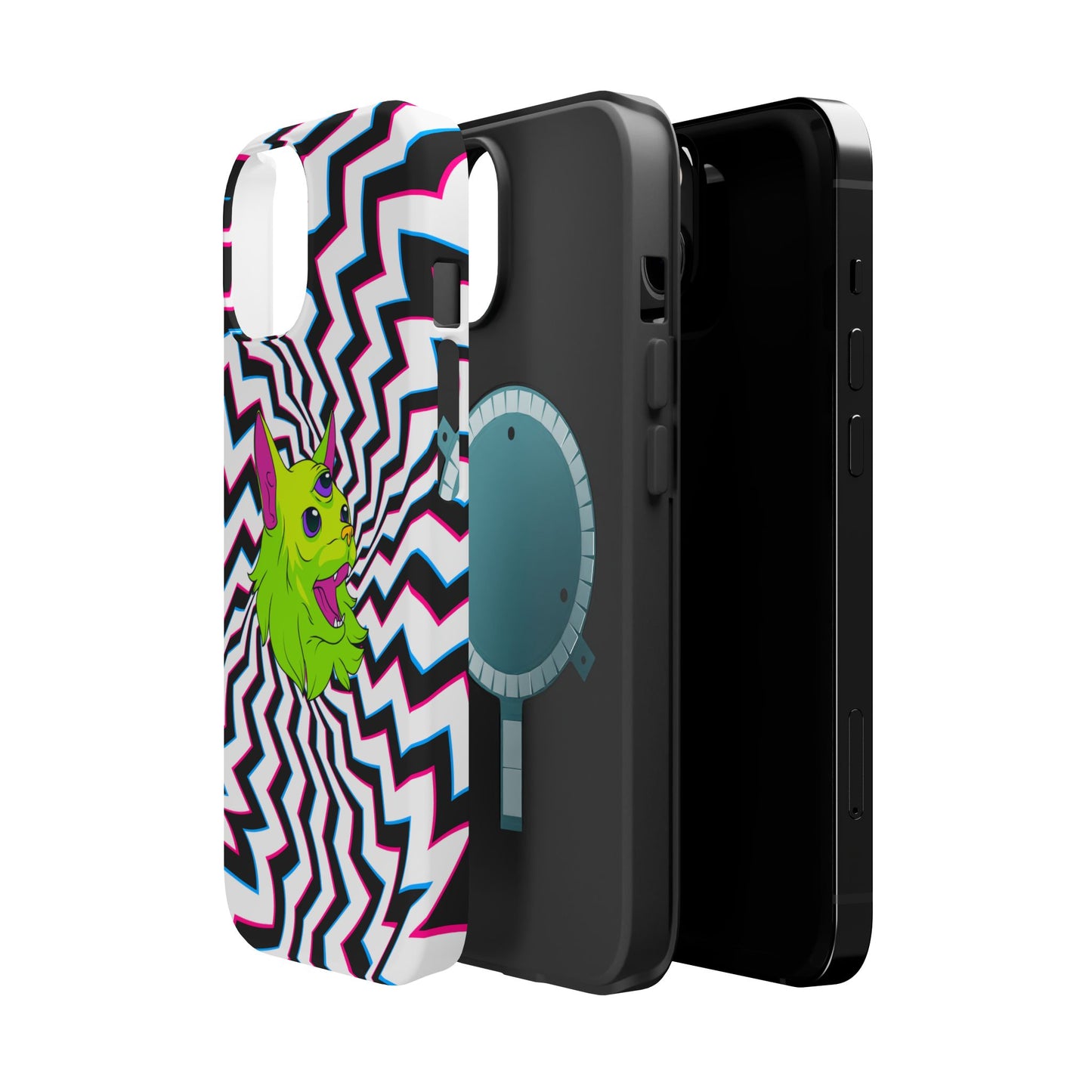Vibrant Alien Cat Magnetic Phone Cases