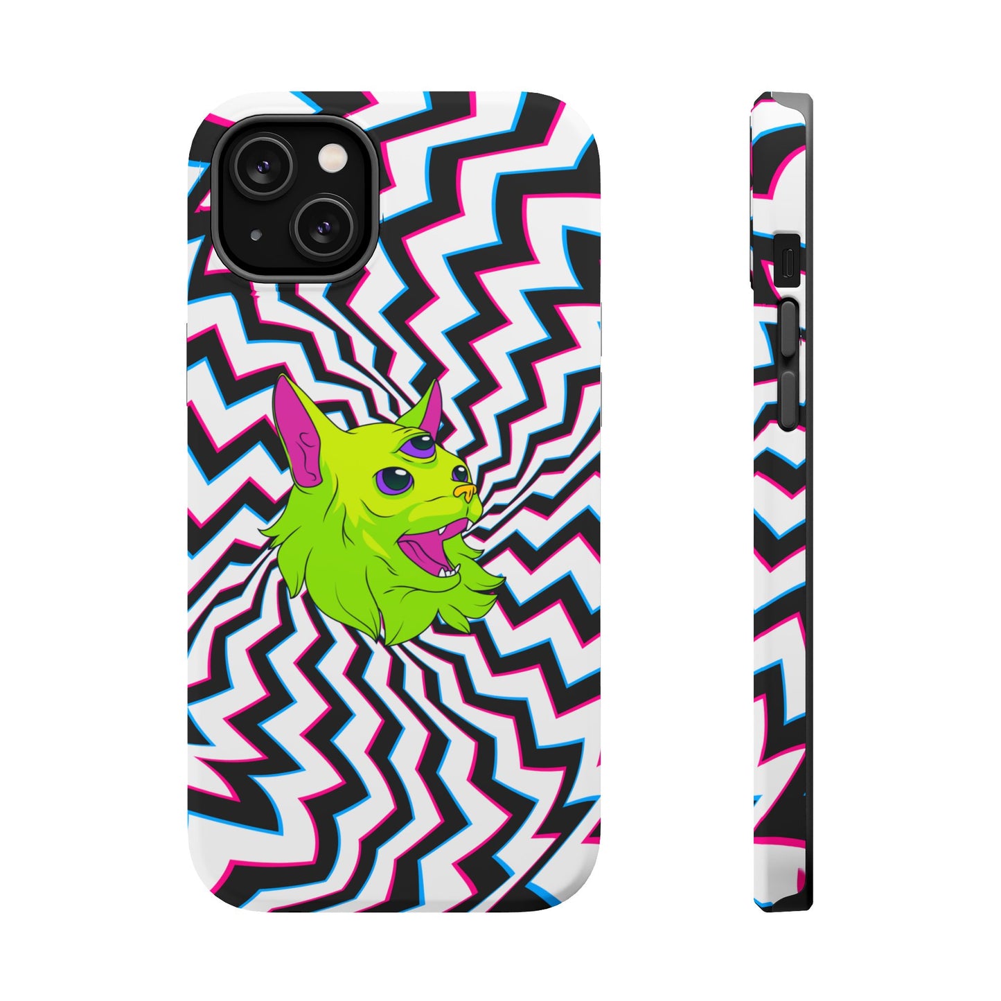 Vibrant Alien Cat Magnetic Phone Cases