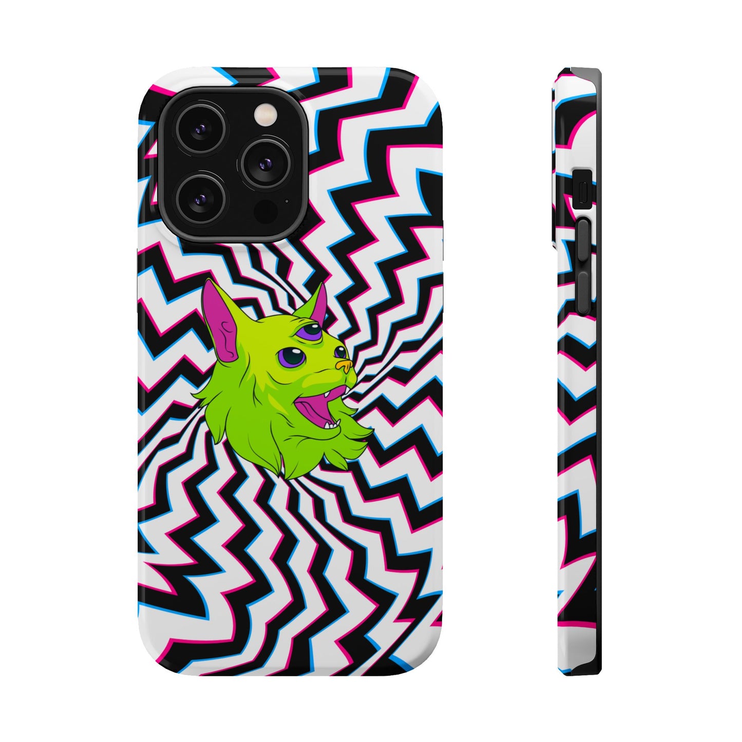 Vibrant Alien Cat Magnetic Phone Cases