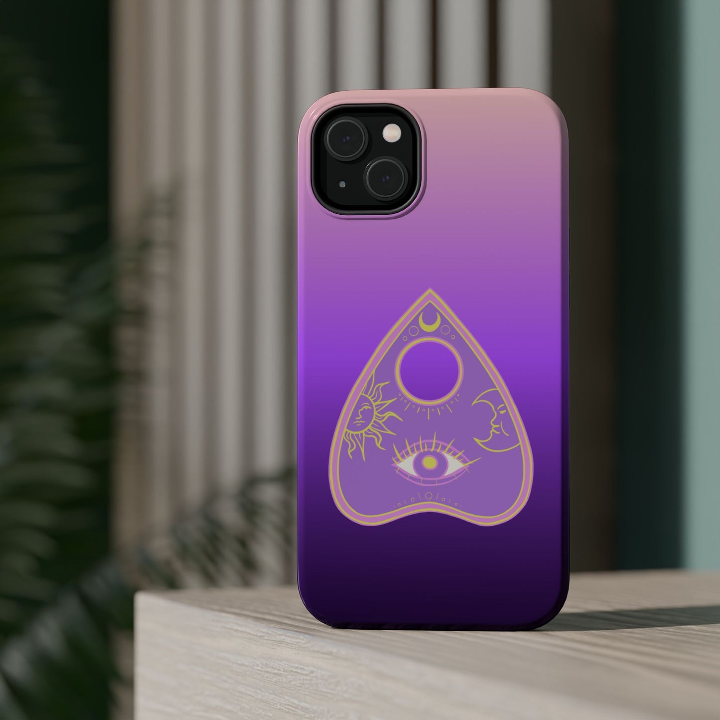 Purple Gradient with Planchette and Celestial Design