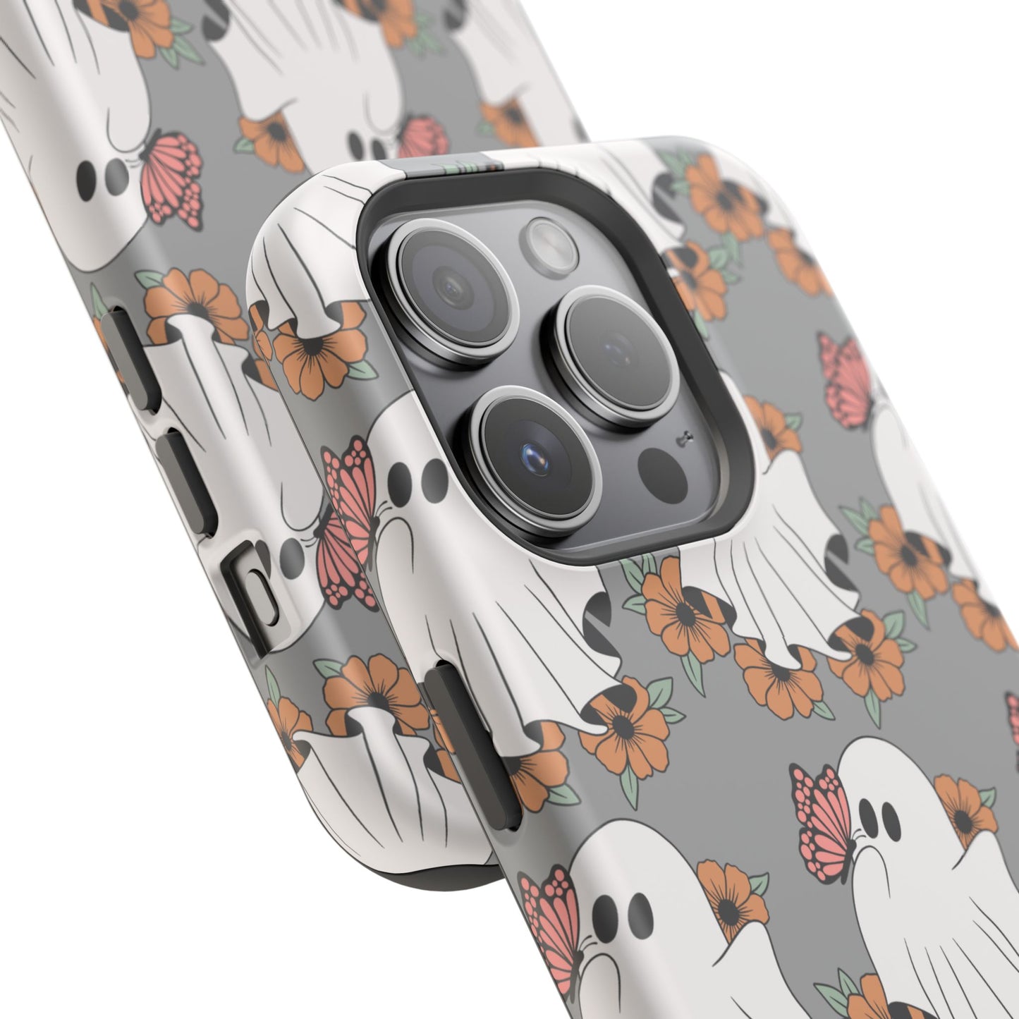 Cute Ghost Floral Phone Case