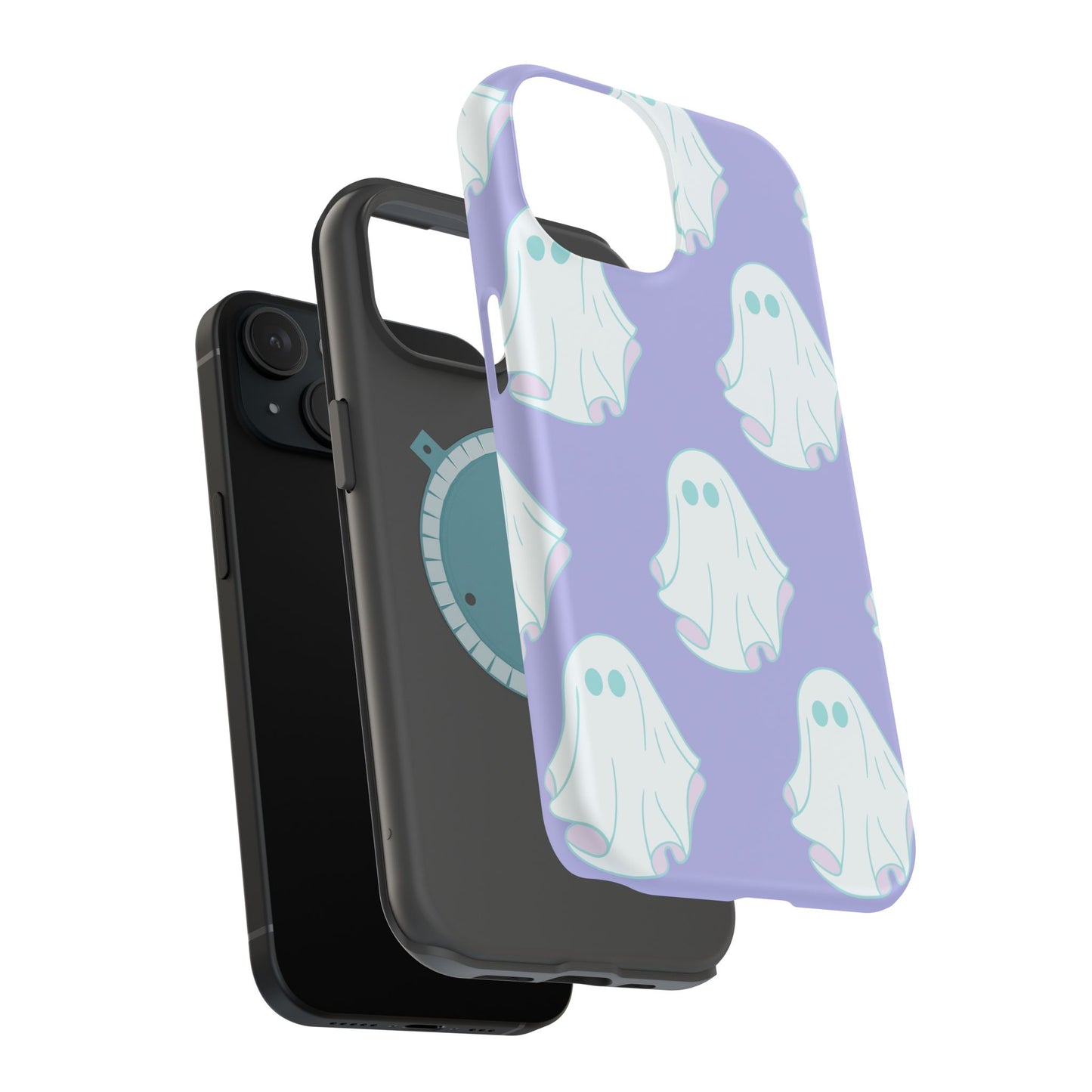Ghost-Themed Impact-Resistant Phone Case