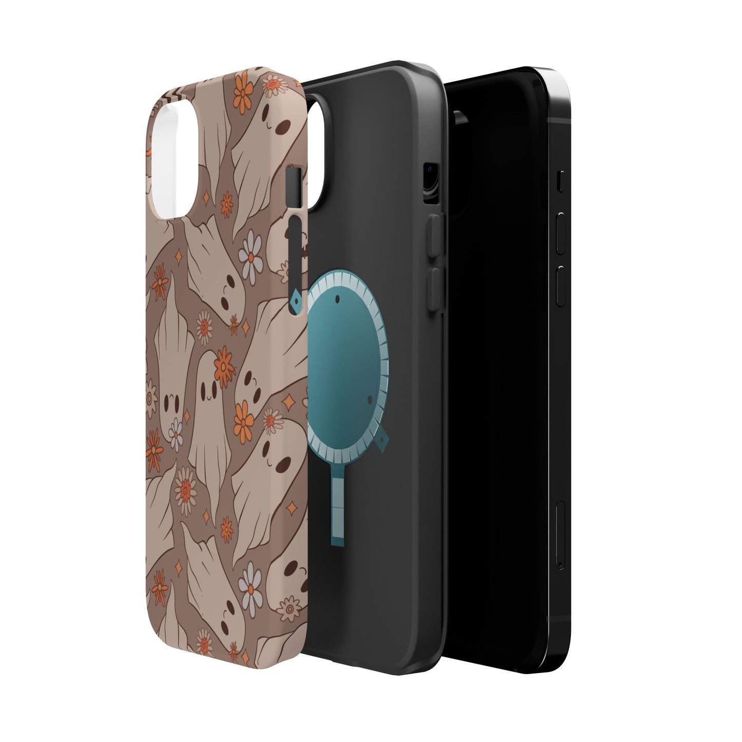 Ghostly Floral Magnetic Phone Cases