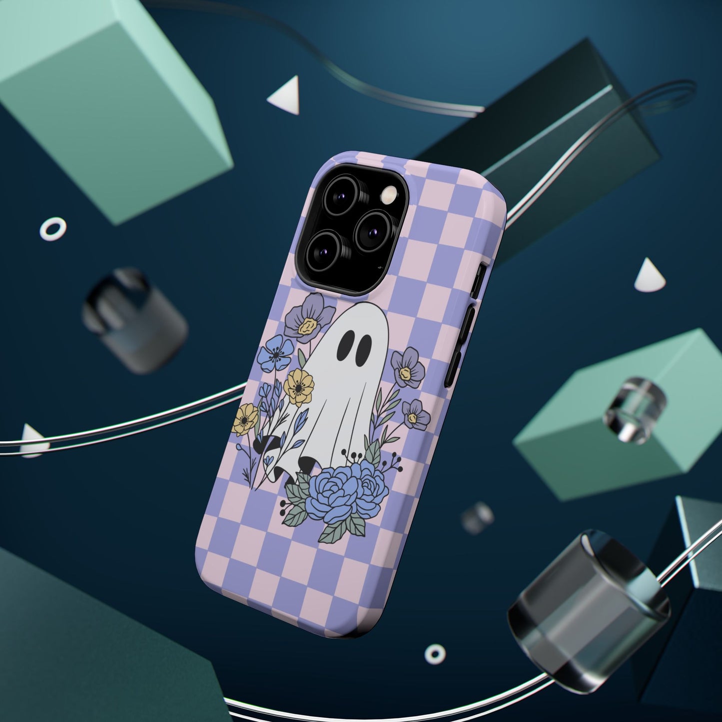 Cute Ghost Floral Phone Case