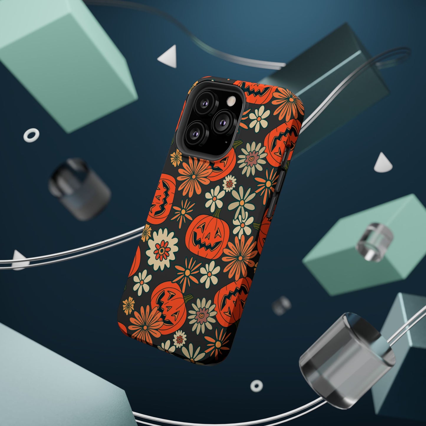 Pumpkin Floral iPhone Case