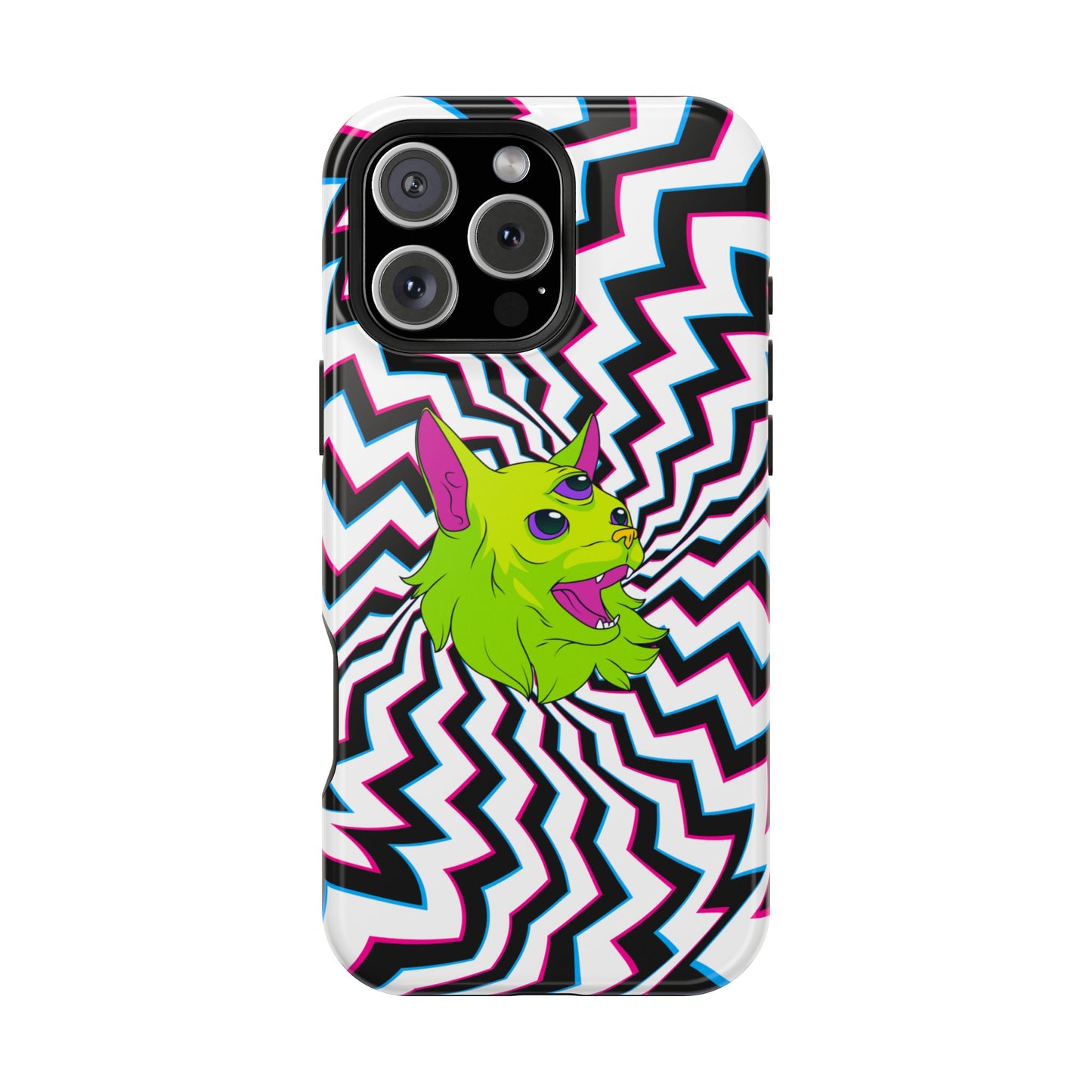 Vibrant Alien Cat Magnetic Phone Cases