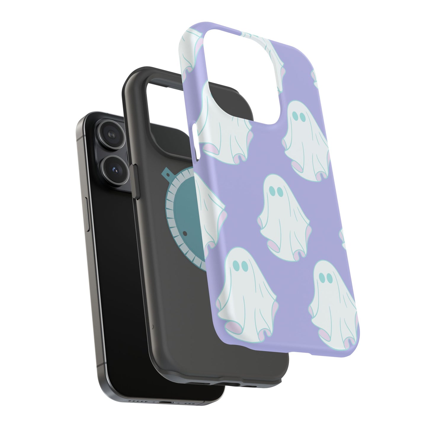 Ghost-Themed Impact-Resistant Phone Case