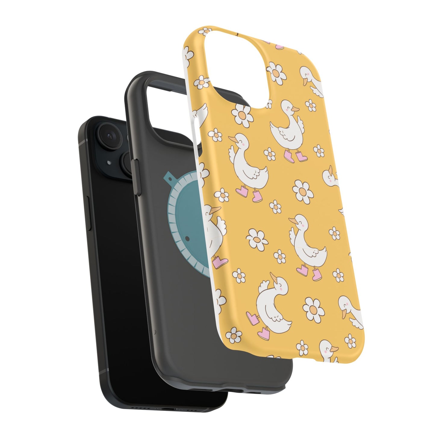 Charming Duck Pattern Magnetic Phone Case
