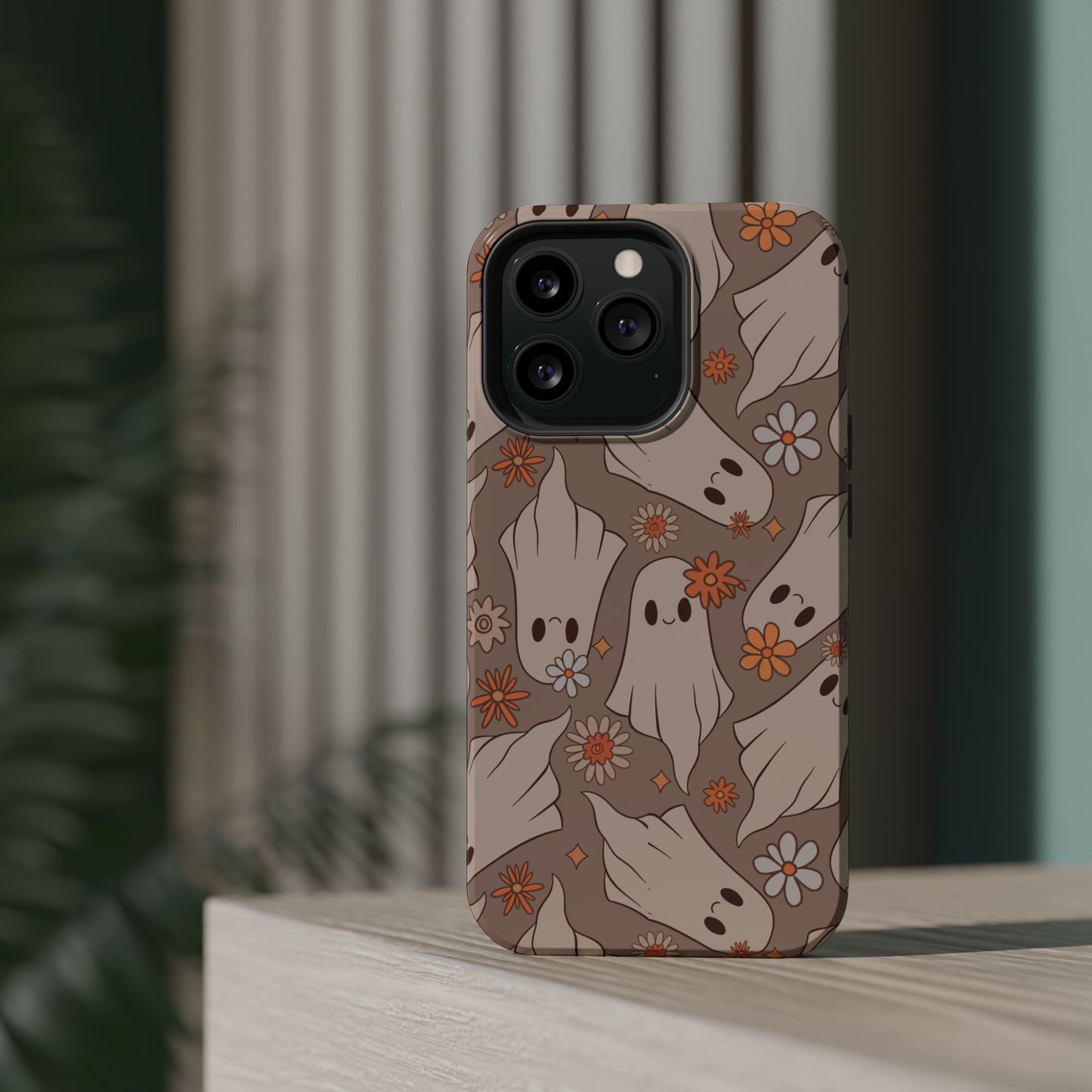 Ghostly Floral Magnetic Phone Cases