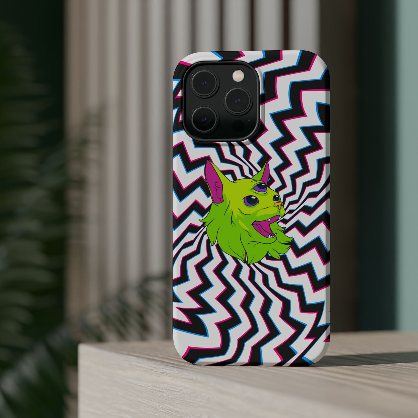 Vibrant Alien Cat Magnetic Phone Cases