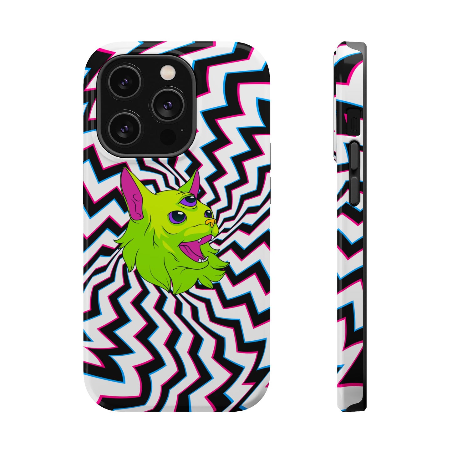 Vibrant Alien Cat Magnetic Phone Cases