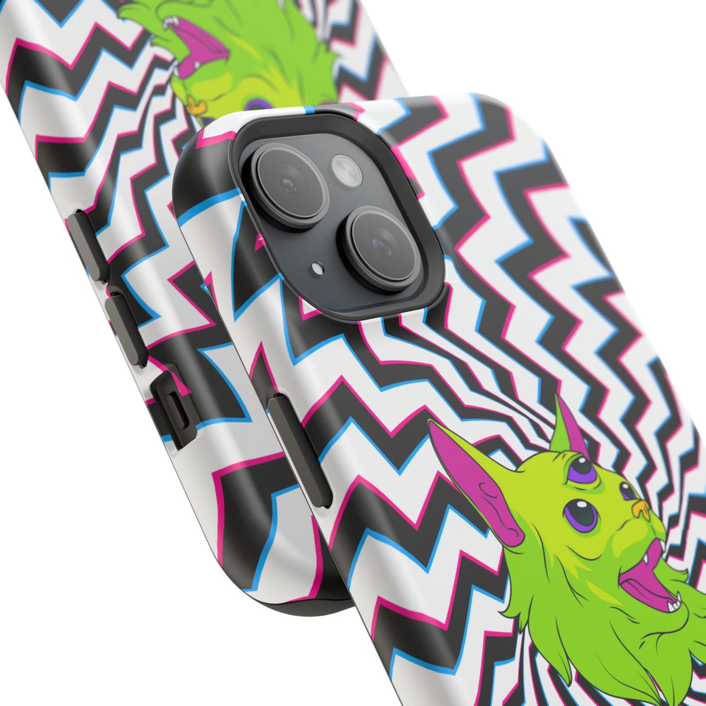 Vibrant Alien Cat Magnetic Phone Cases