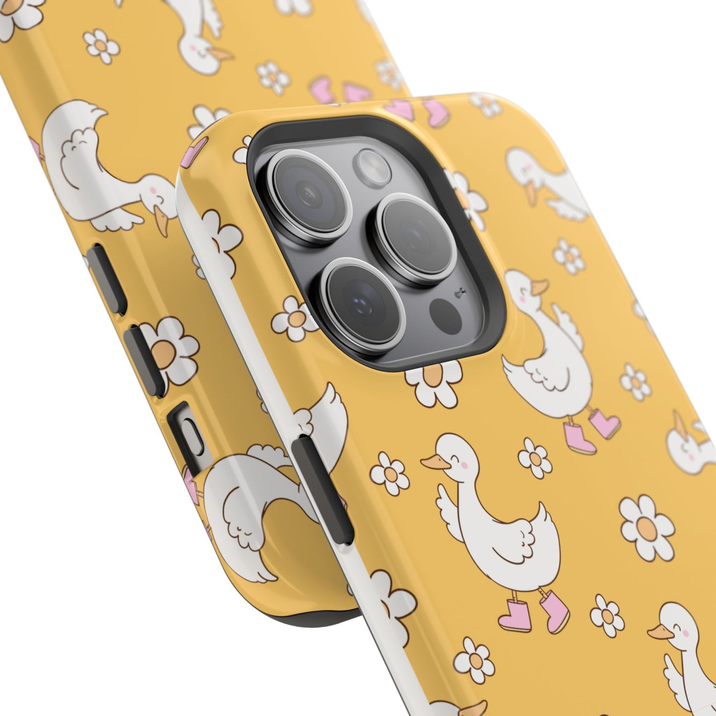 Charming Duck Pattern Magnetic Phone Case