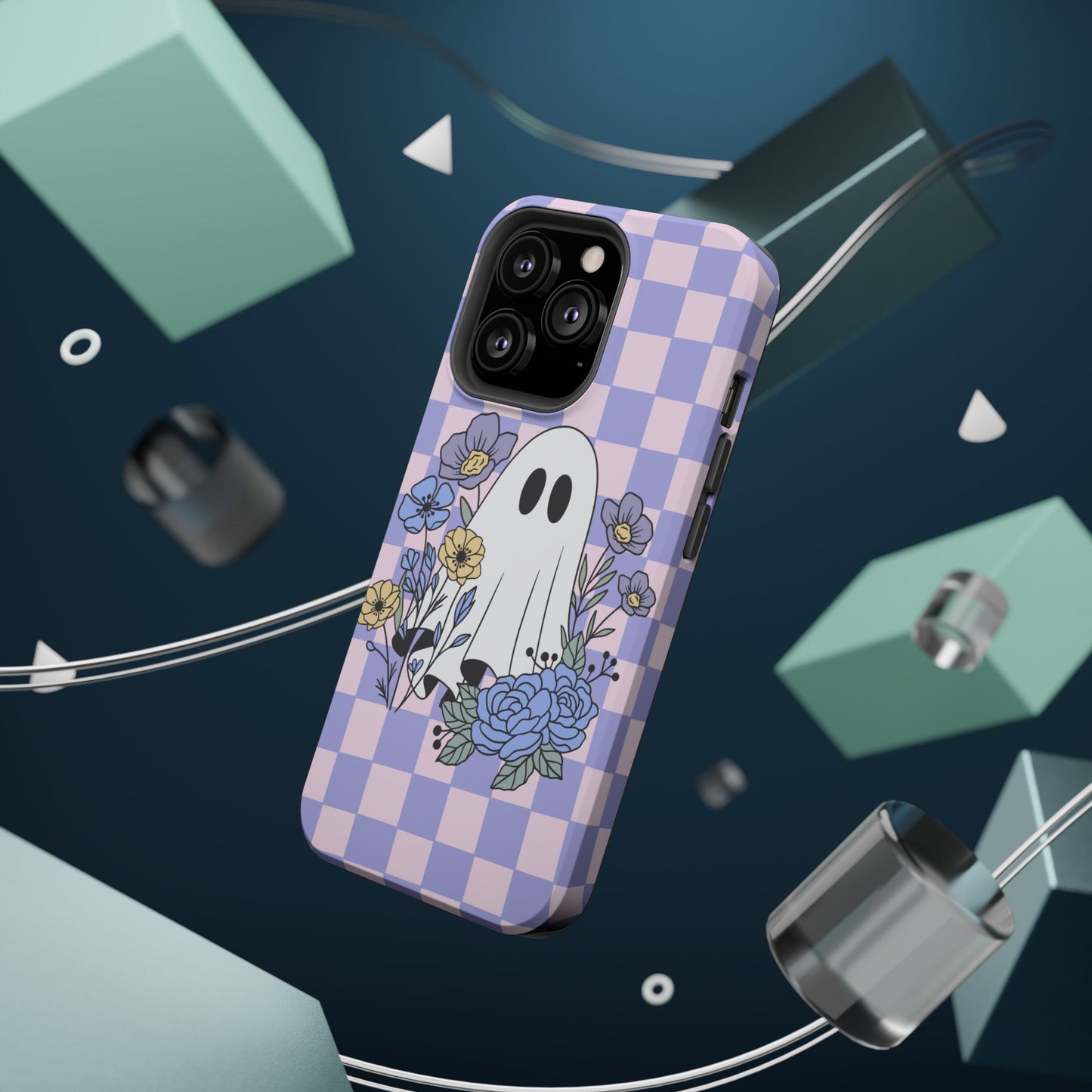 Cute Ghost Floral Phone Case
