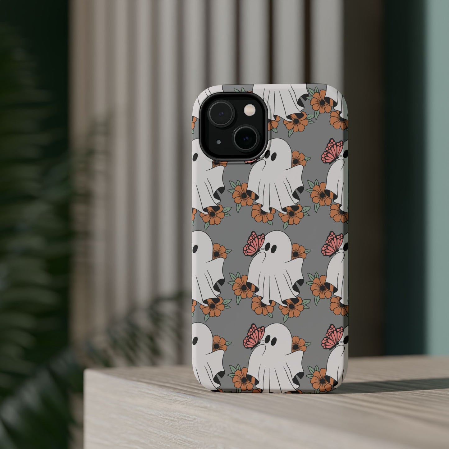 Cute Ghost Floral Phone Case