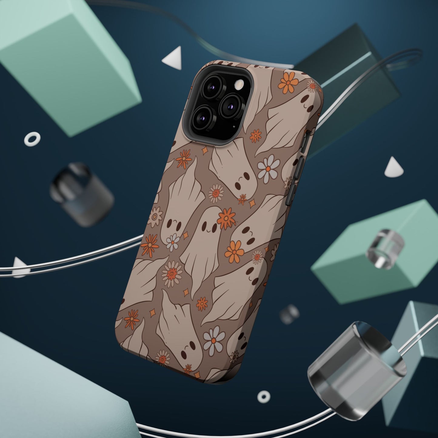 Ghostly Floral Magnetic Phone Cases