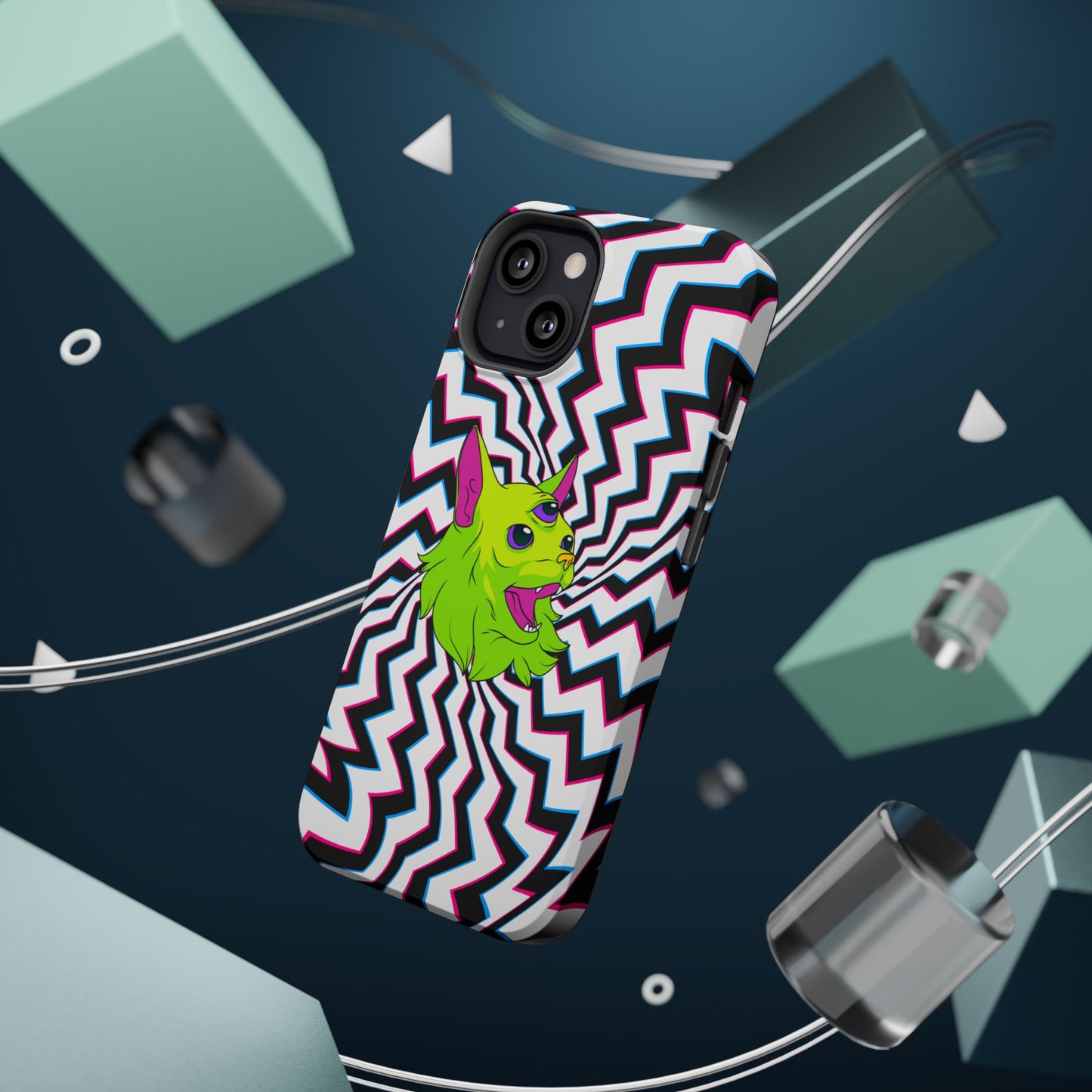 Vibrant Alien Cat Magnetic Phone Cases