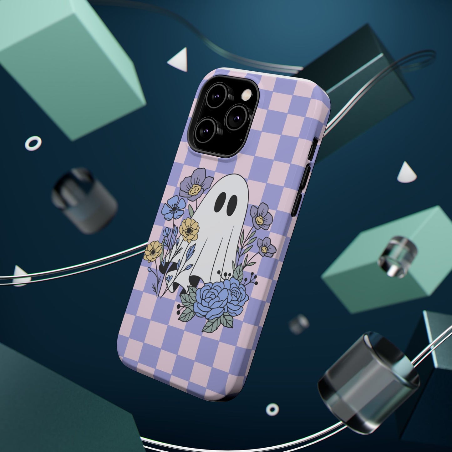 Cute Ghost Floral Phone Case