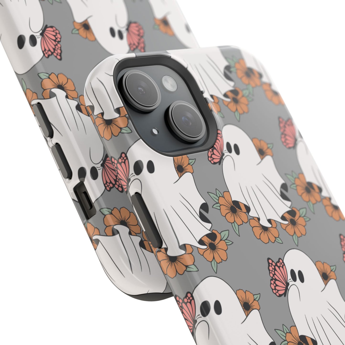 Cute Ghost Floral Phone Case