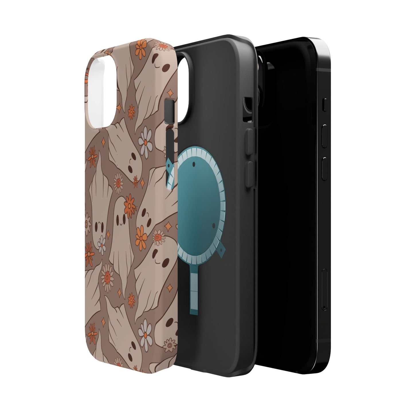 Ghostly Floral Magnetic Phone Cases