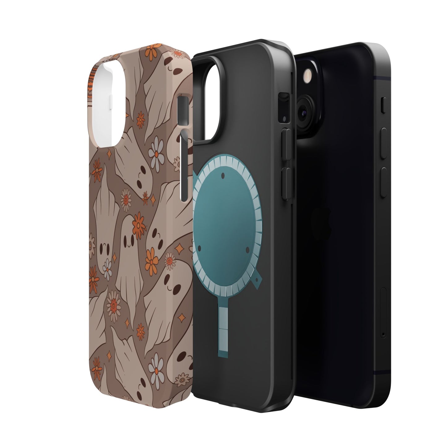 Ghostly Floral Magnetic Phone Cases