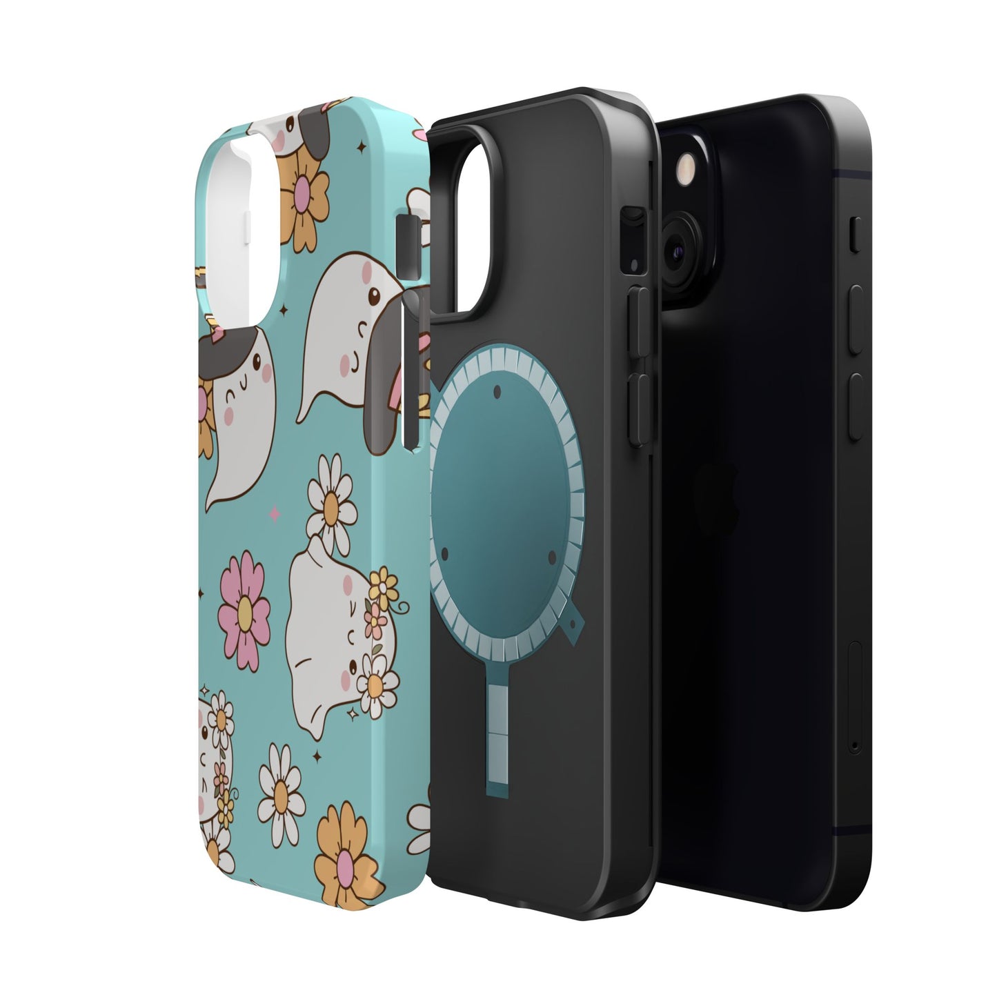 Cute Floral Ghost Magnetic Phone Case