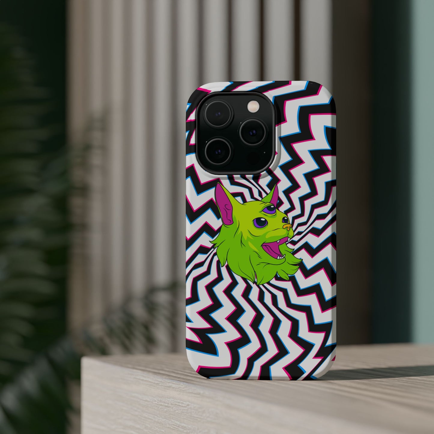 Vibrant Alien Cat Magnetic Phone Cases