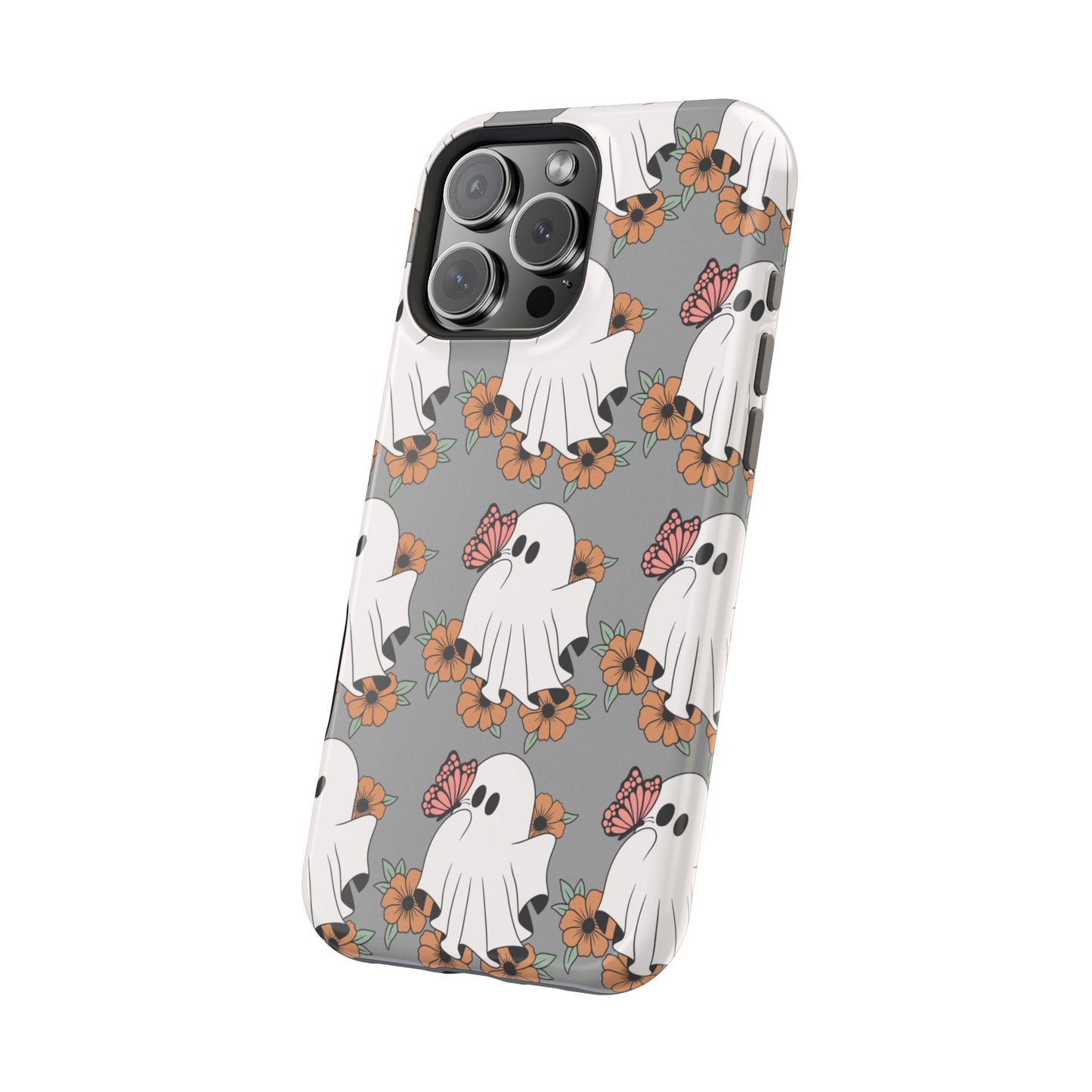 Cute Ghost Floral Phone Case