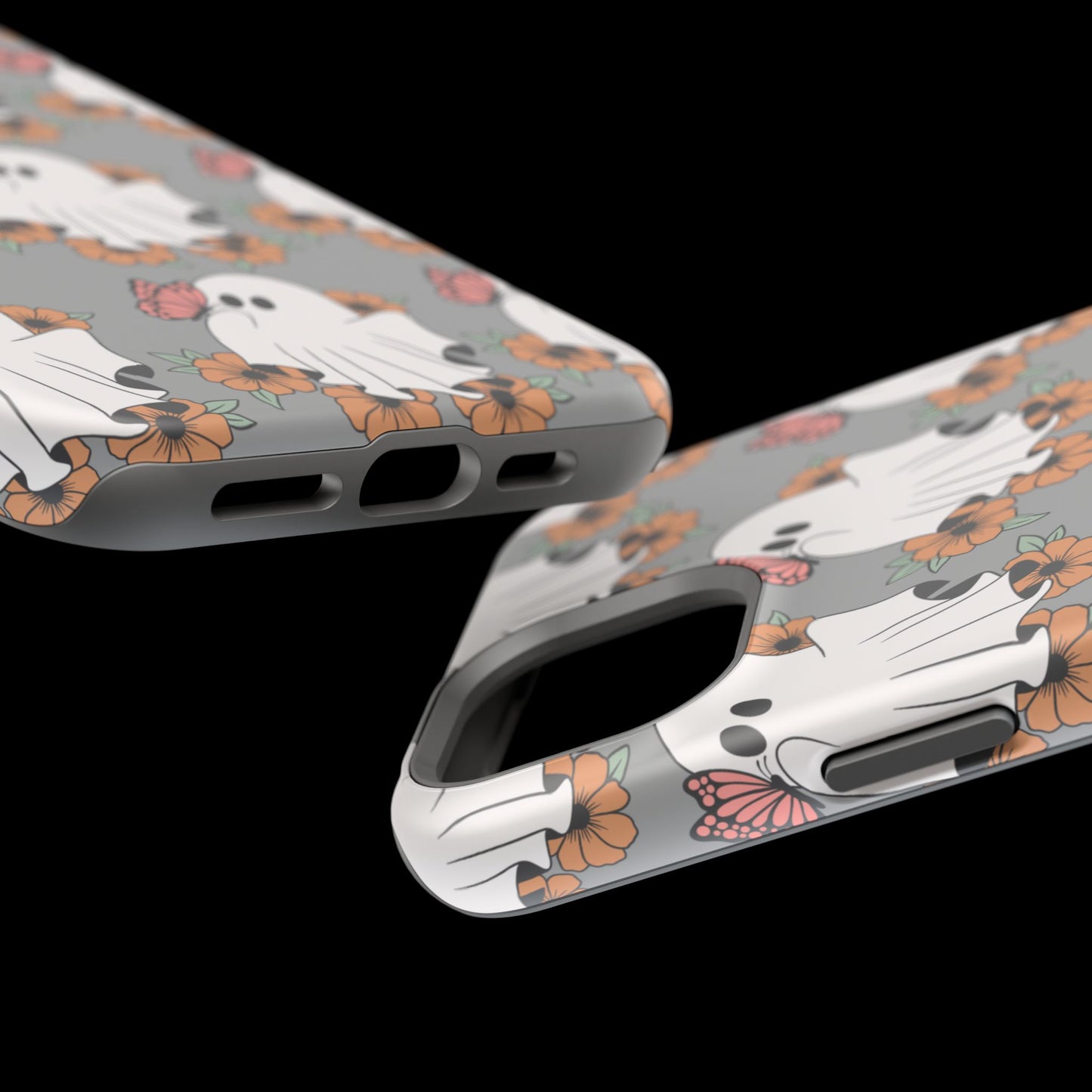 Cute Ghost Floral Phone Case